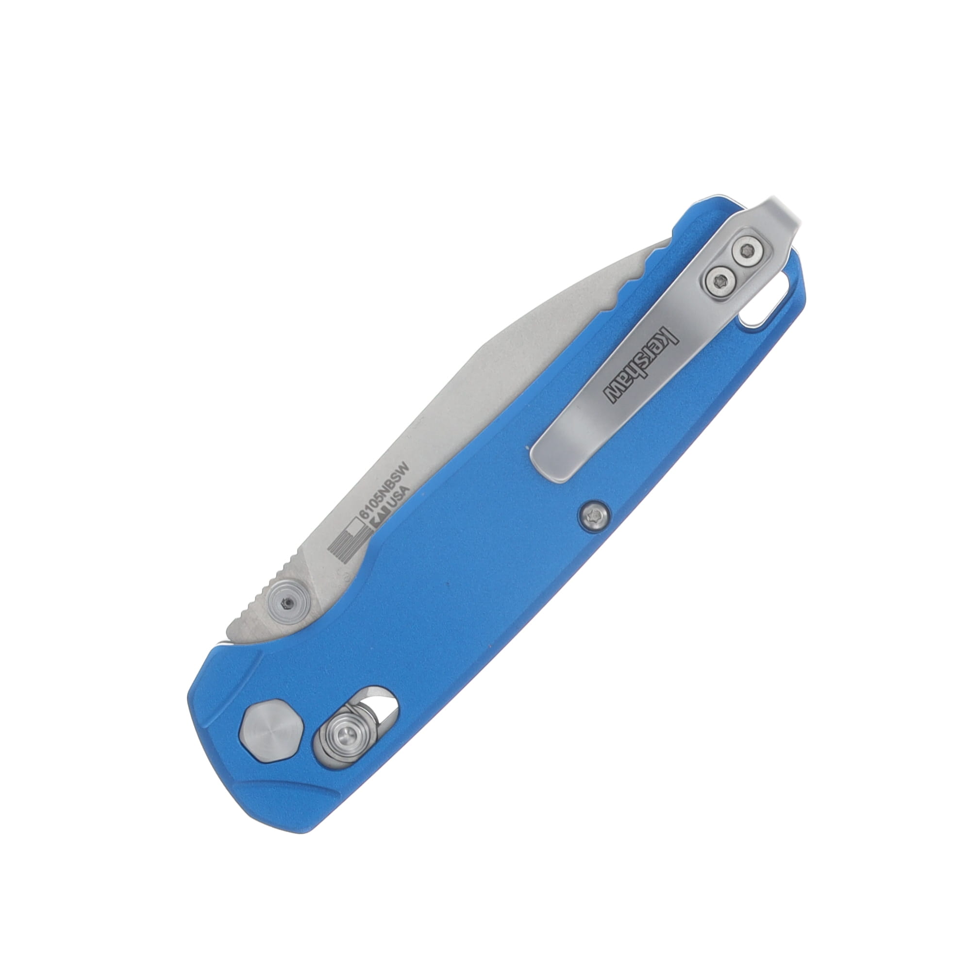 Kershaw Bel Air Duarlock Blue Anodized Aluminum Handle Stonewash CPM Magnacut Blade KS6105NBSW View 6