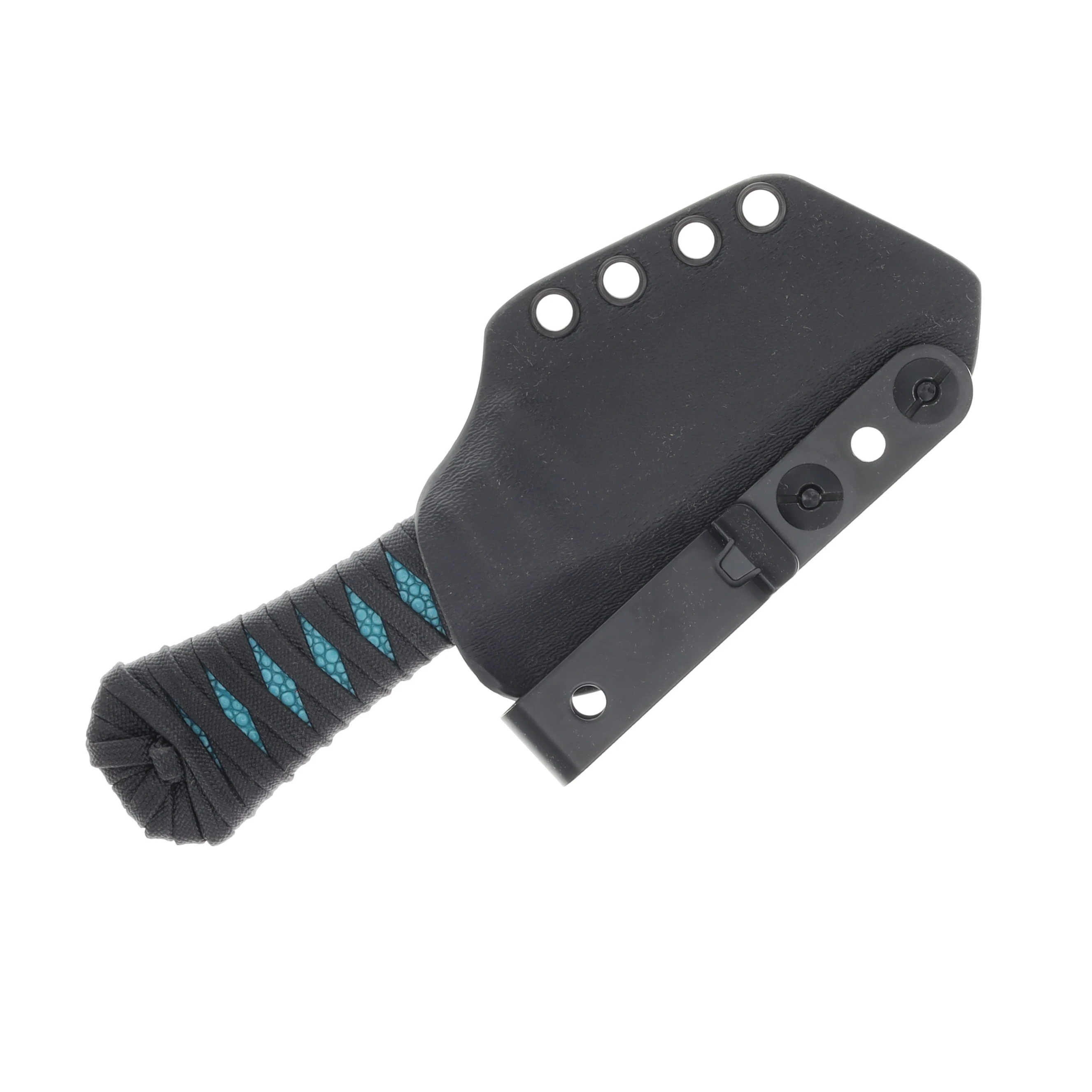 Auxiliary Manufacturing Coffin Tanto Stingray Wrapped Handle-Teal AMCOFFINTANTO-SWH-T View 4