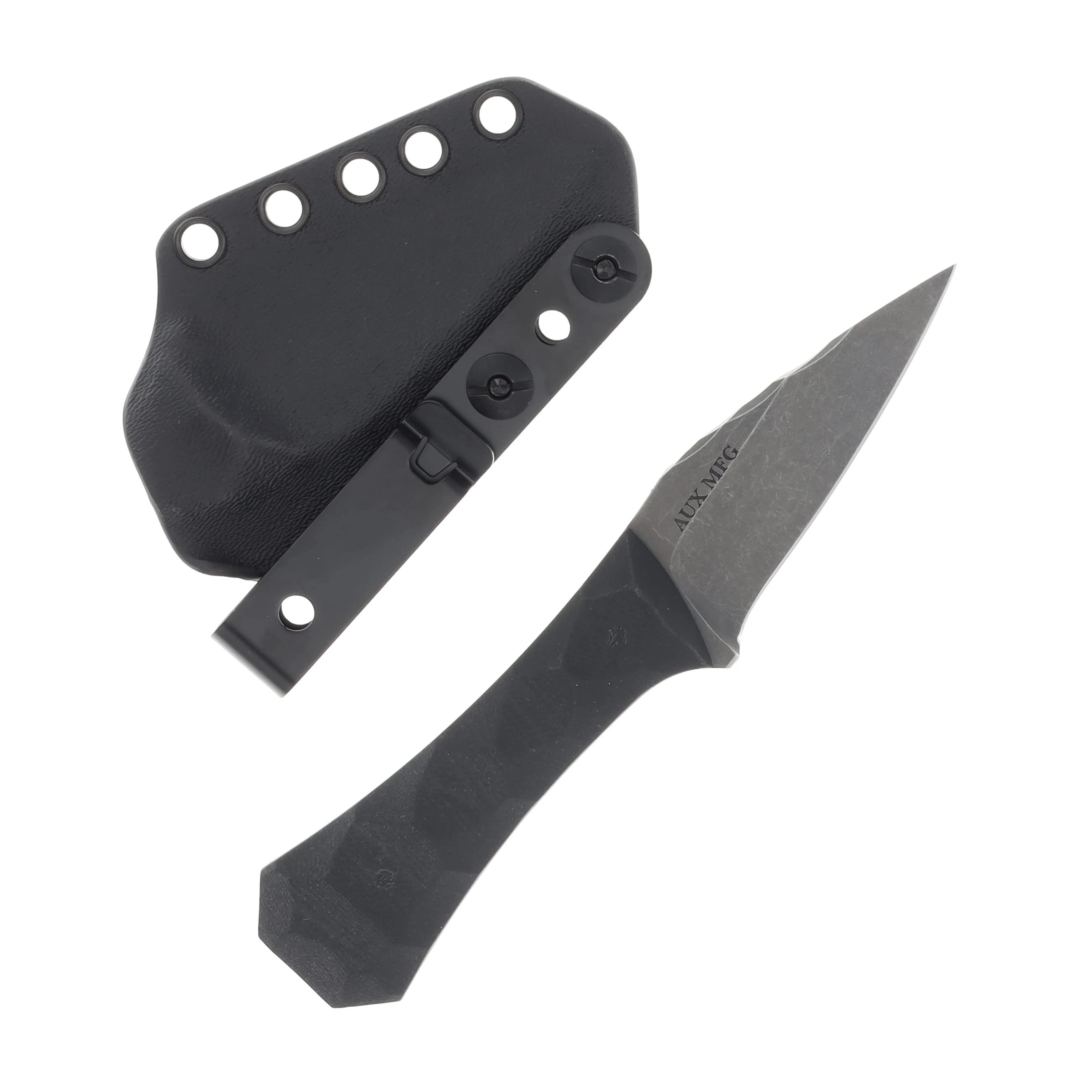 Auxiliary Manufacturing Coffin Spear Black Textured G-10 Handle AMCOFFINSPEAR-G10-BLK View 2