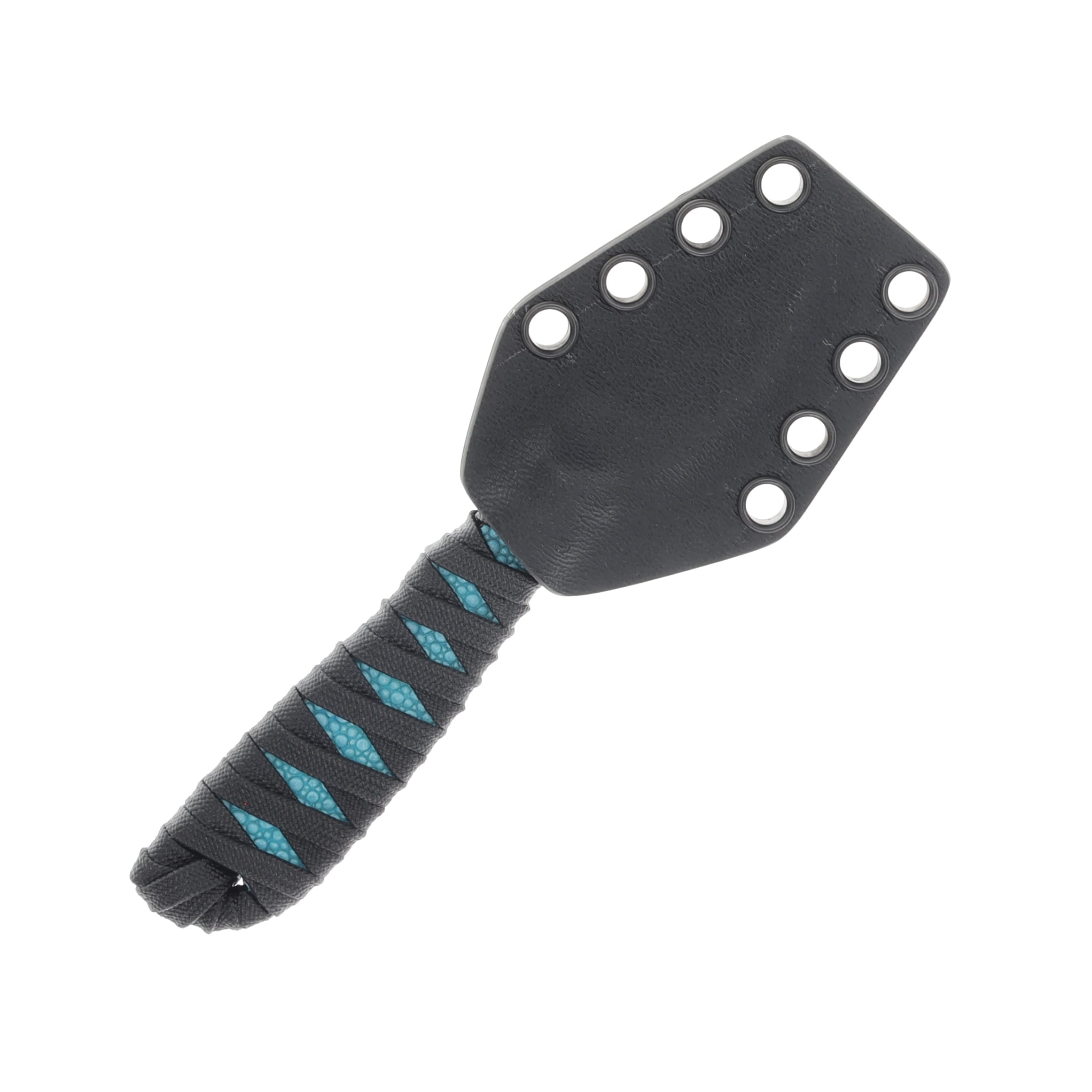 Auxiliary Mfg. Tsume Fixed Knife Stingray Wrapped Handle-Teal AMTSUME-SWH-T View 4