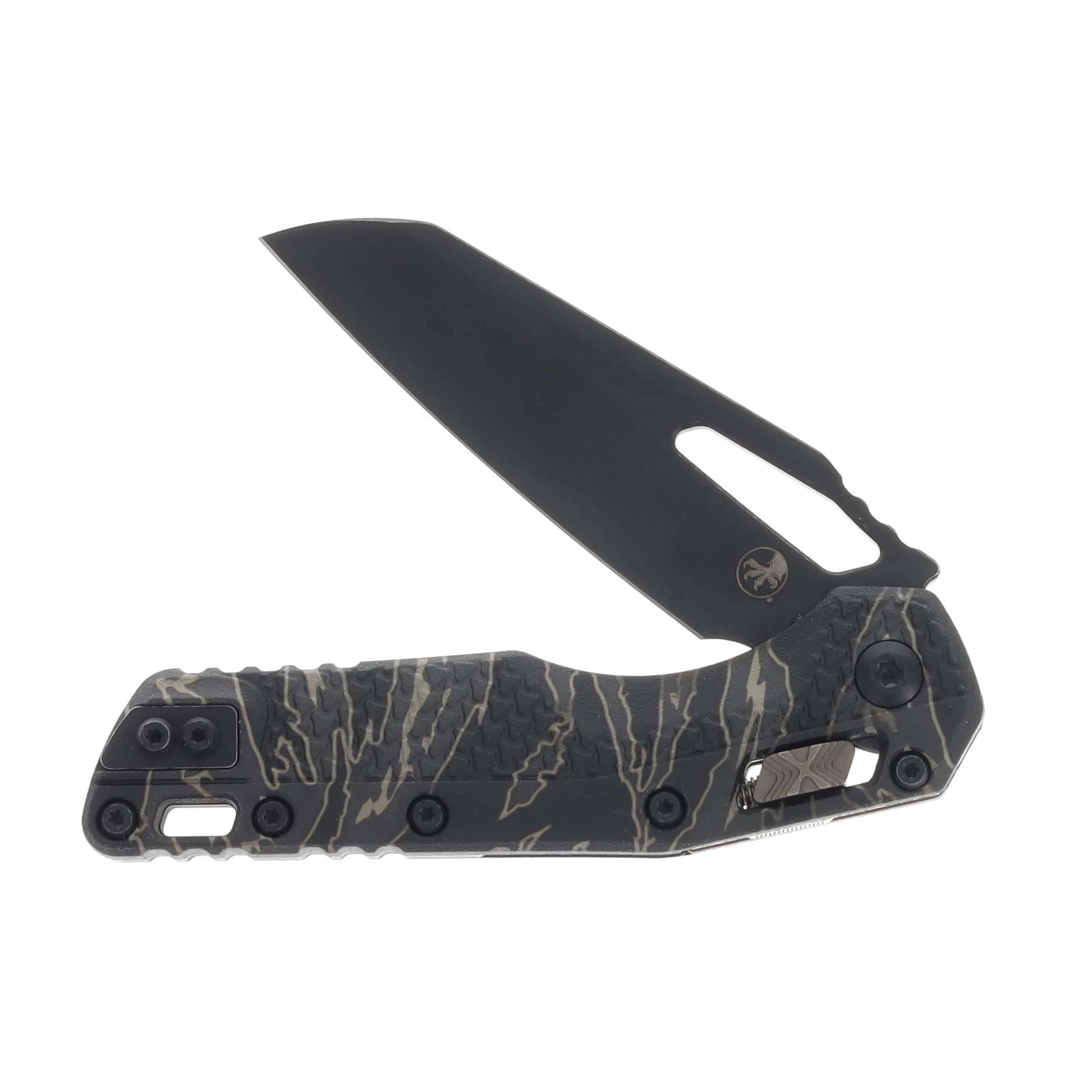 Microtech MSI RAM-LOK Folding Knife Apocalyptic Drop Point/Tiger Stripe Camo MT210T1PMNRA View 3