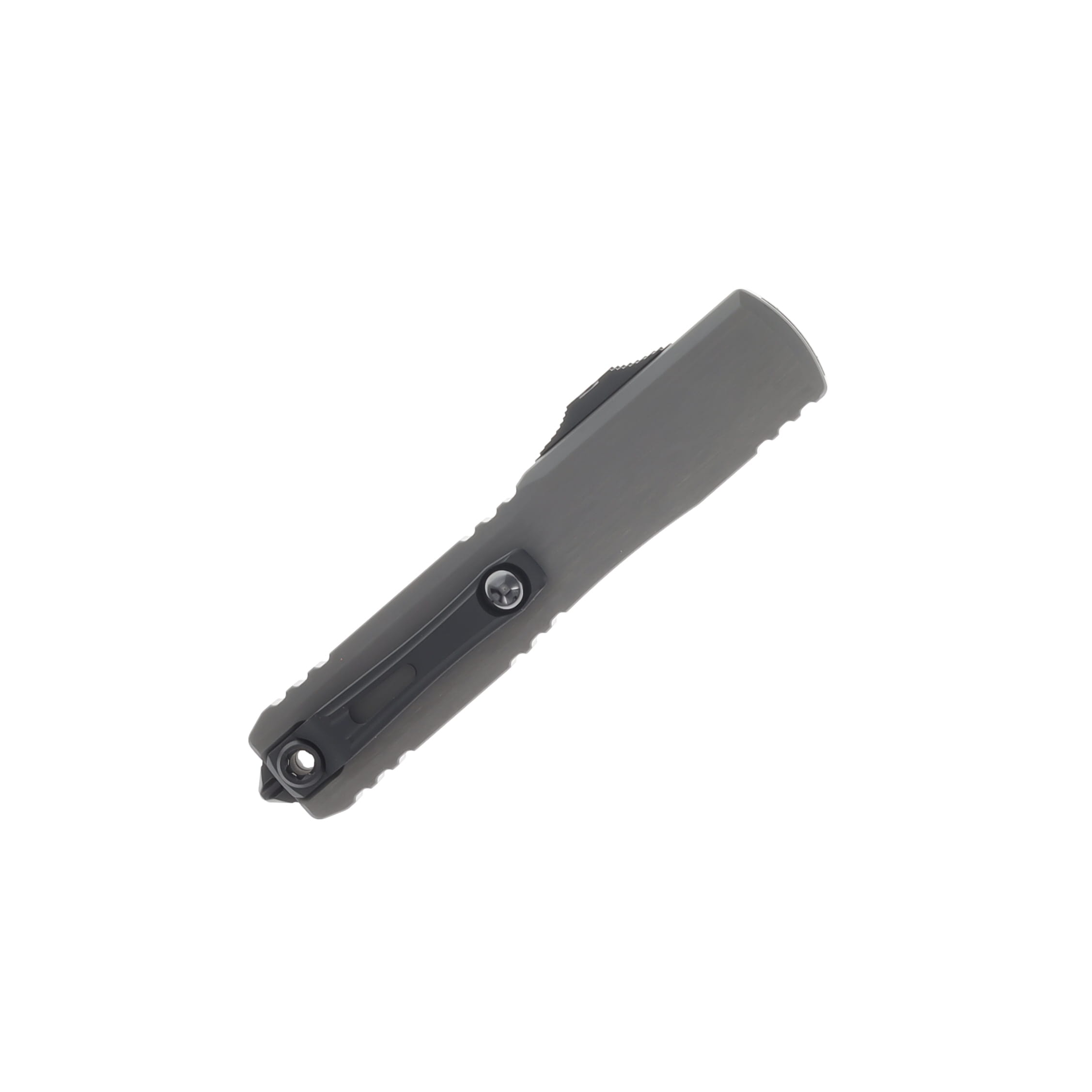 Microtech Ultratech Gen III OTF Automatic DLC Tanto/Natural Clear Aluminum AUMT11231NC View 3