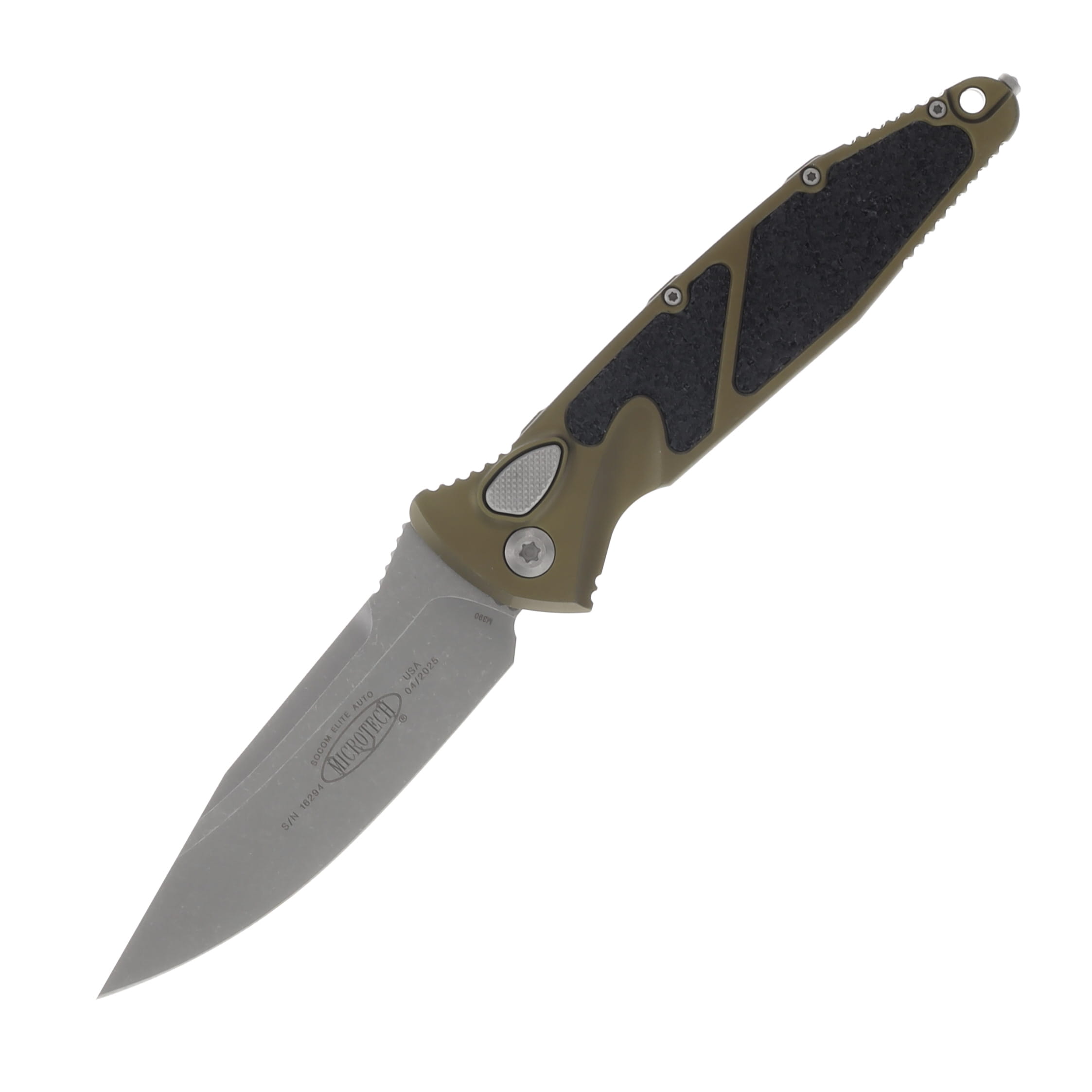 Microtech SOCOM Elite Automatic Knife Apocalyptic/OD Green AUMT160A10APOD View 1