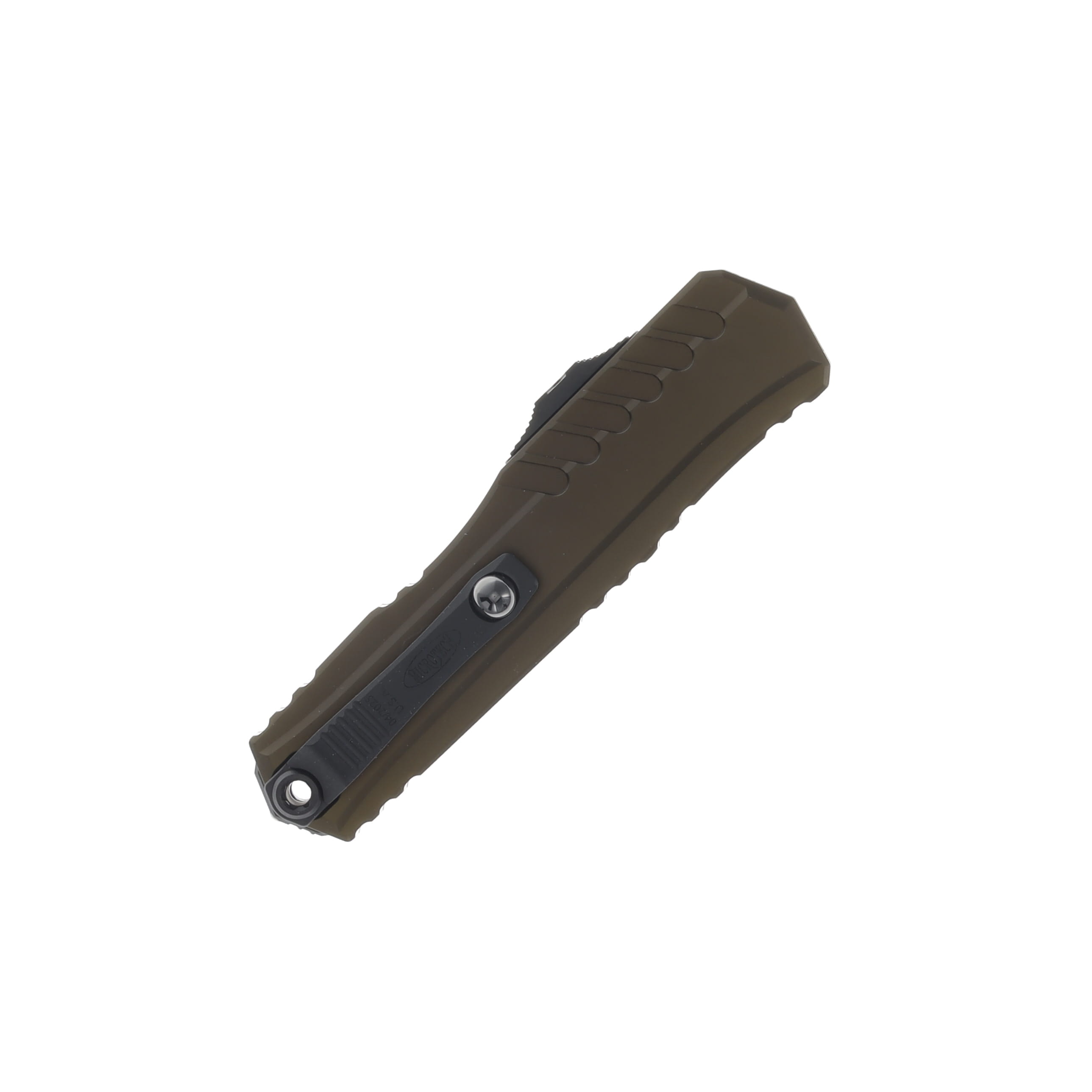 Microtech Cypher II OTF Automatic Knife Black Standard Blade/OD Green AUMT12411OD View 3