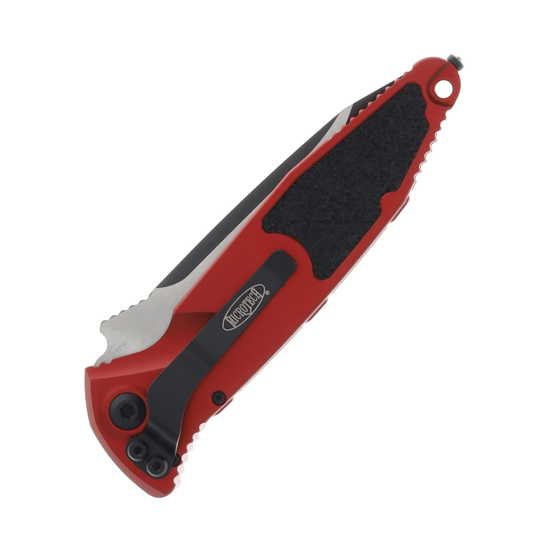 Microtech SOCOM Elite Automatic Knife DLC Tanto/Red AUMT161A1RD View 2