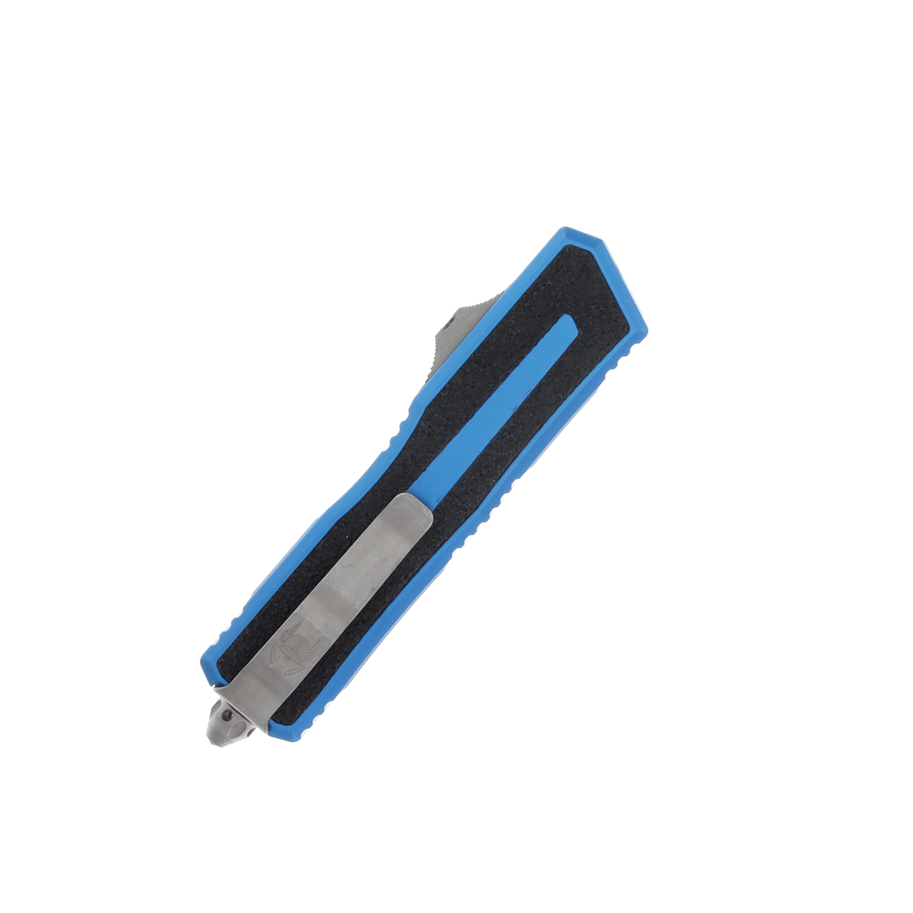 Microtech Scarab II Gen III OTF Blue 3.95in Apocalyptic Tanto Blade AUMT127910APBL View 3