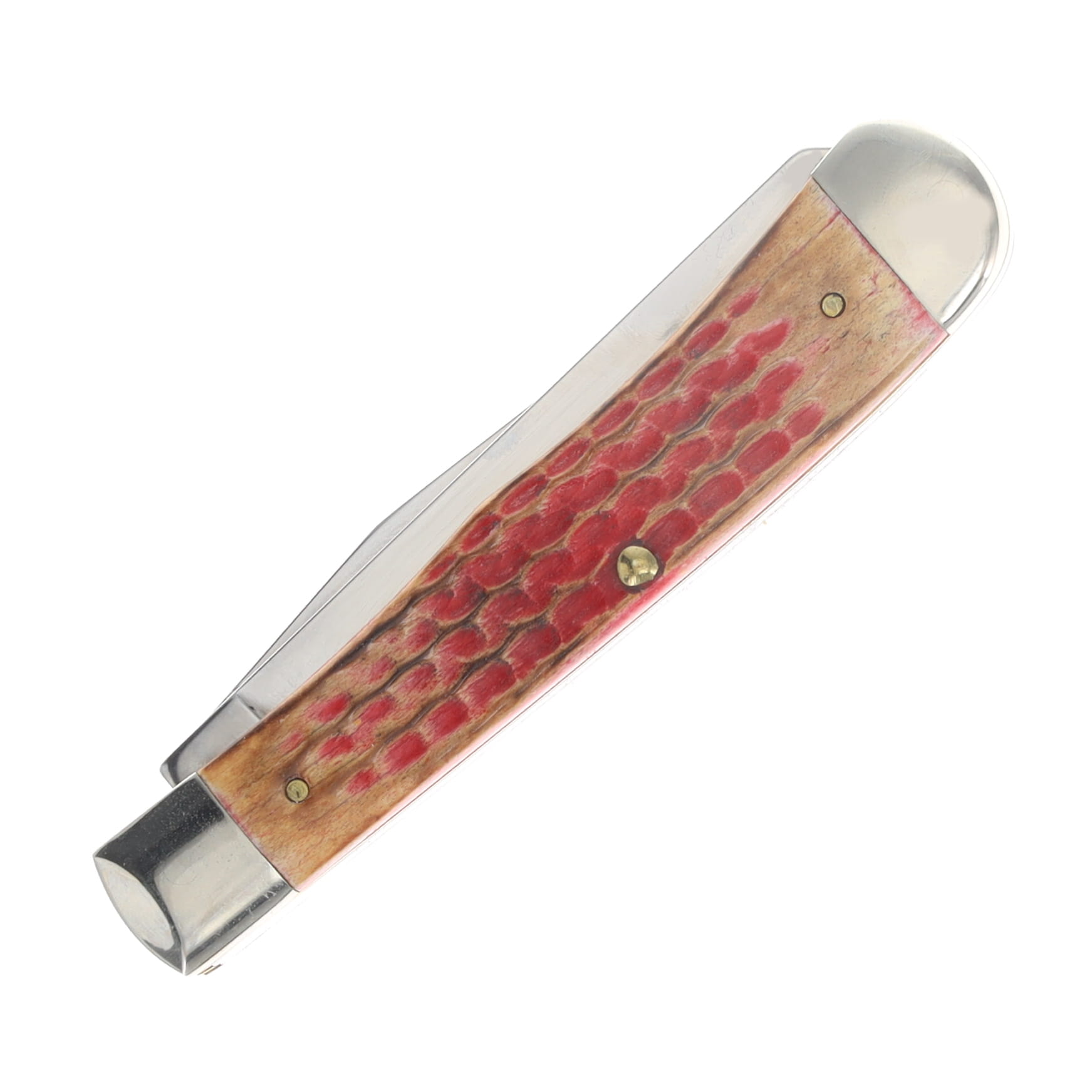 Case XX SMKW Exclusive Smoked Bacon Bone Trapper Folding Knife CA44534 View 4