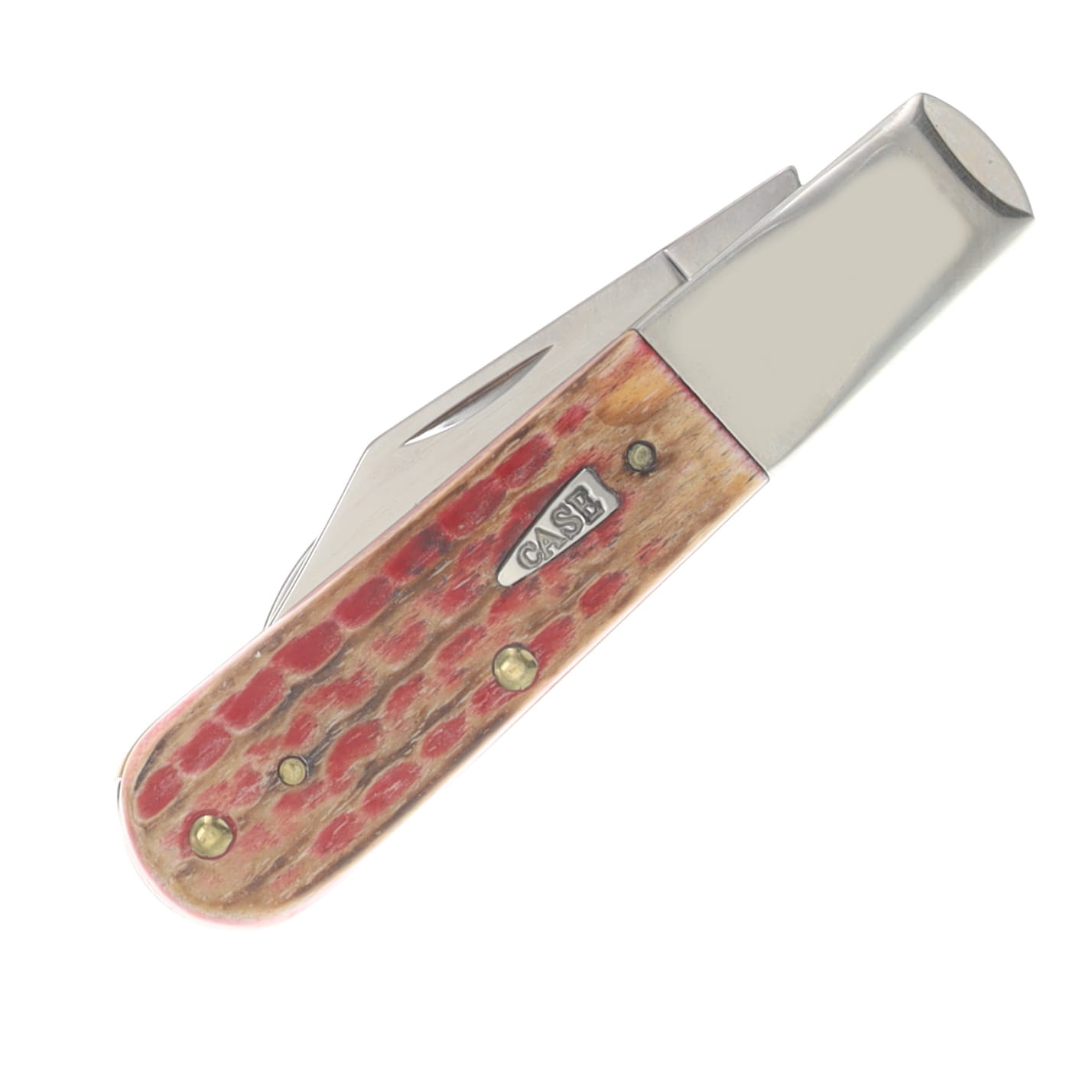 Case SMKW Exclusive XX Smoked Bacon Bone Two Blade Barlow Folding Knife View 3