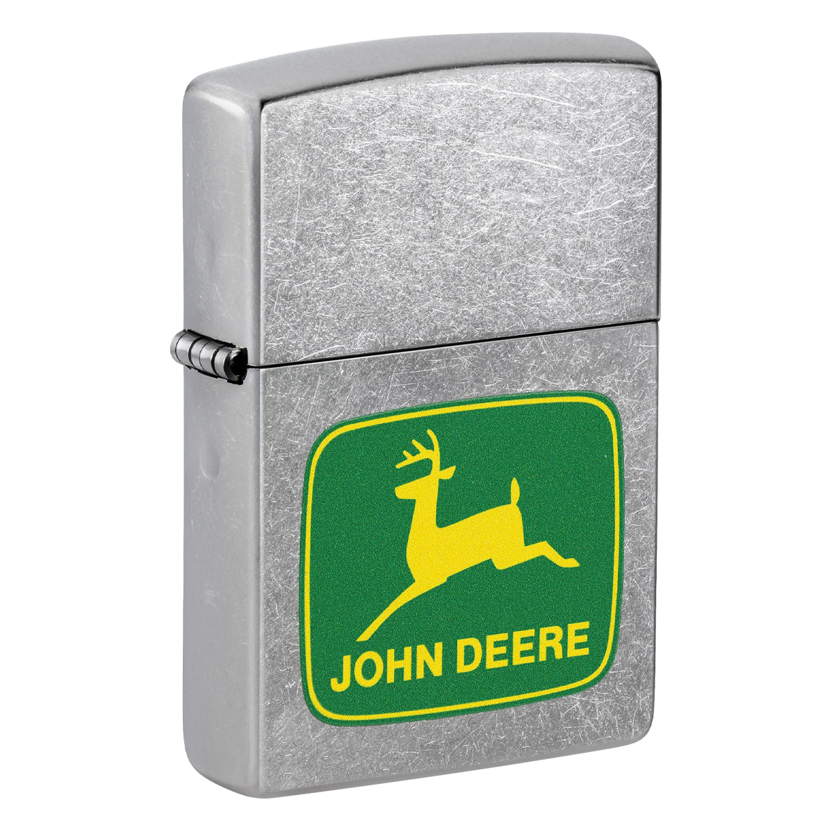 Zippo Lighter John Deere Leaping Deer Design Street Chrome ZP46764 View 4