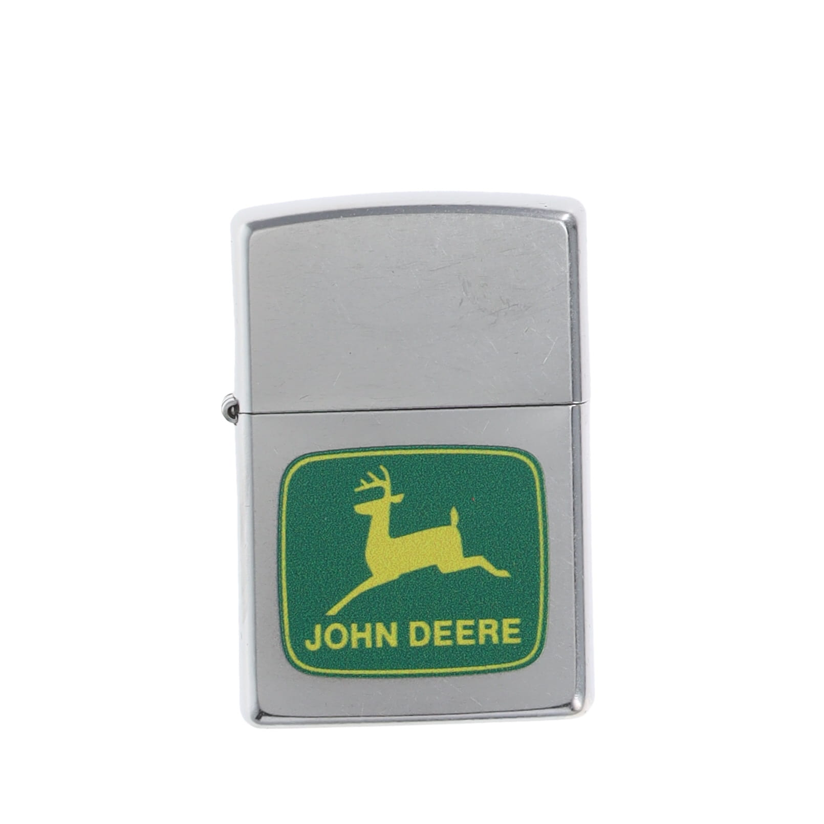 Zippo Lighter John Deere Leaping Deer Design Street Chrome ZP46764 View 1