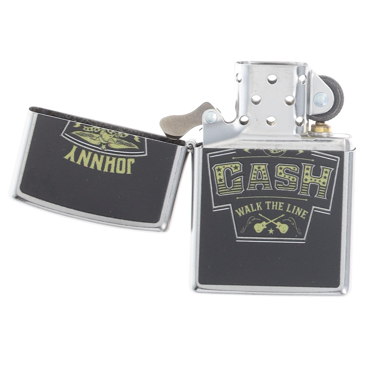 Zippo Johnny Cash Design Street Chrome ZP46592 View 2