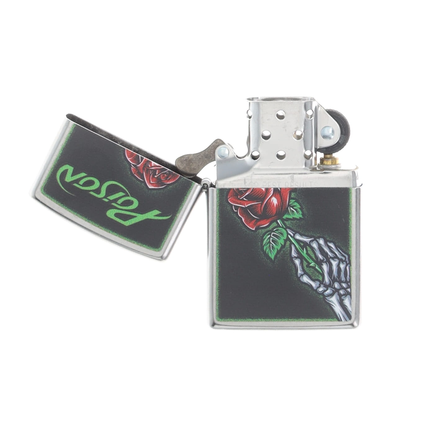 Zippo Lighter Poison Design Street Chrome ZP46593 View 2