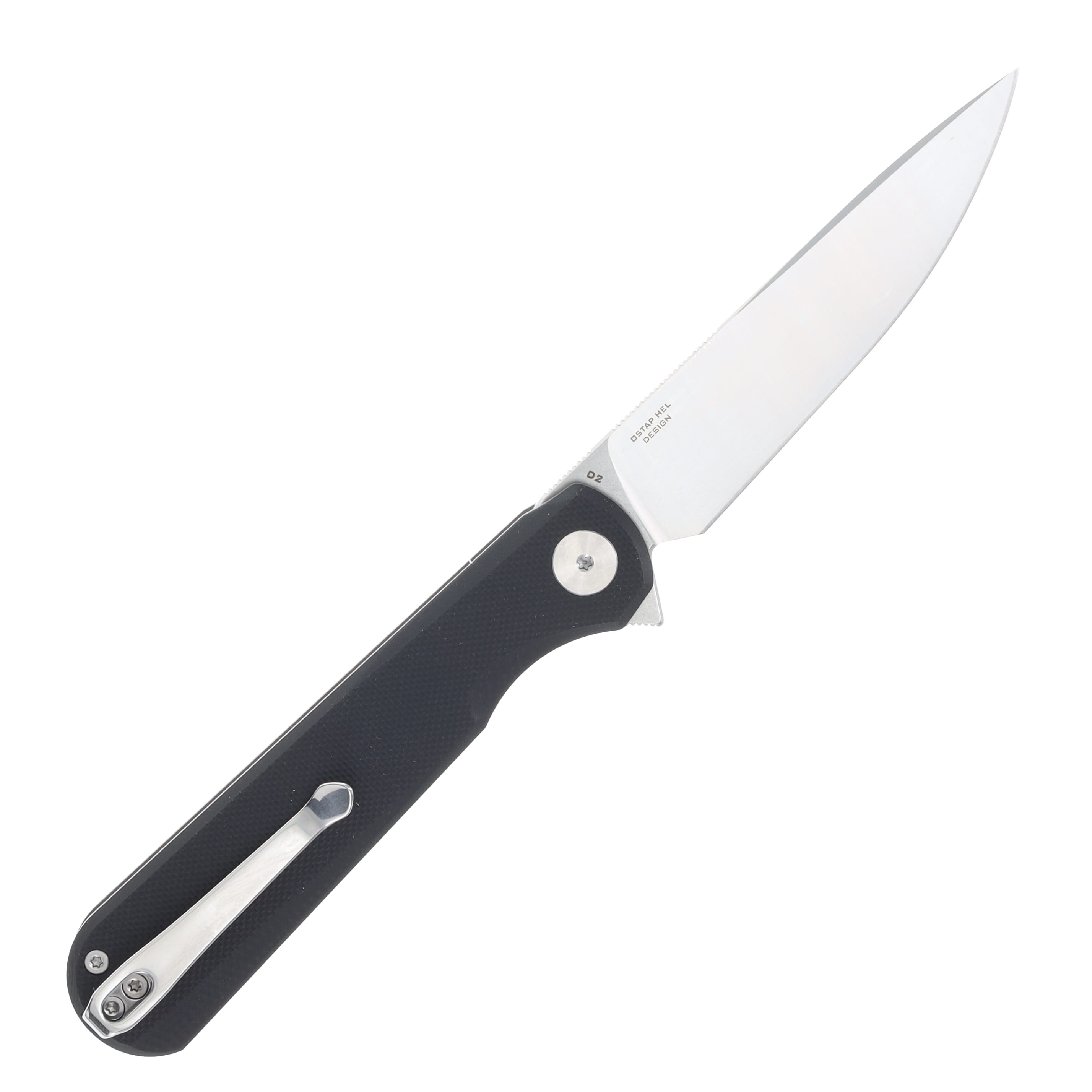 Bestechman Flick Linerlock Folding Knife Black G-10 Handle Satin D2 Blade BMK13A View 2