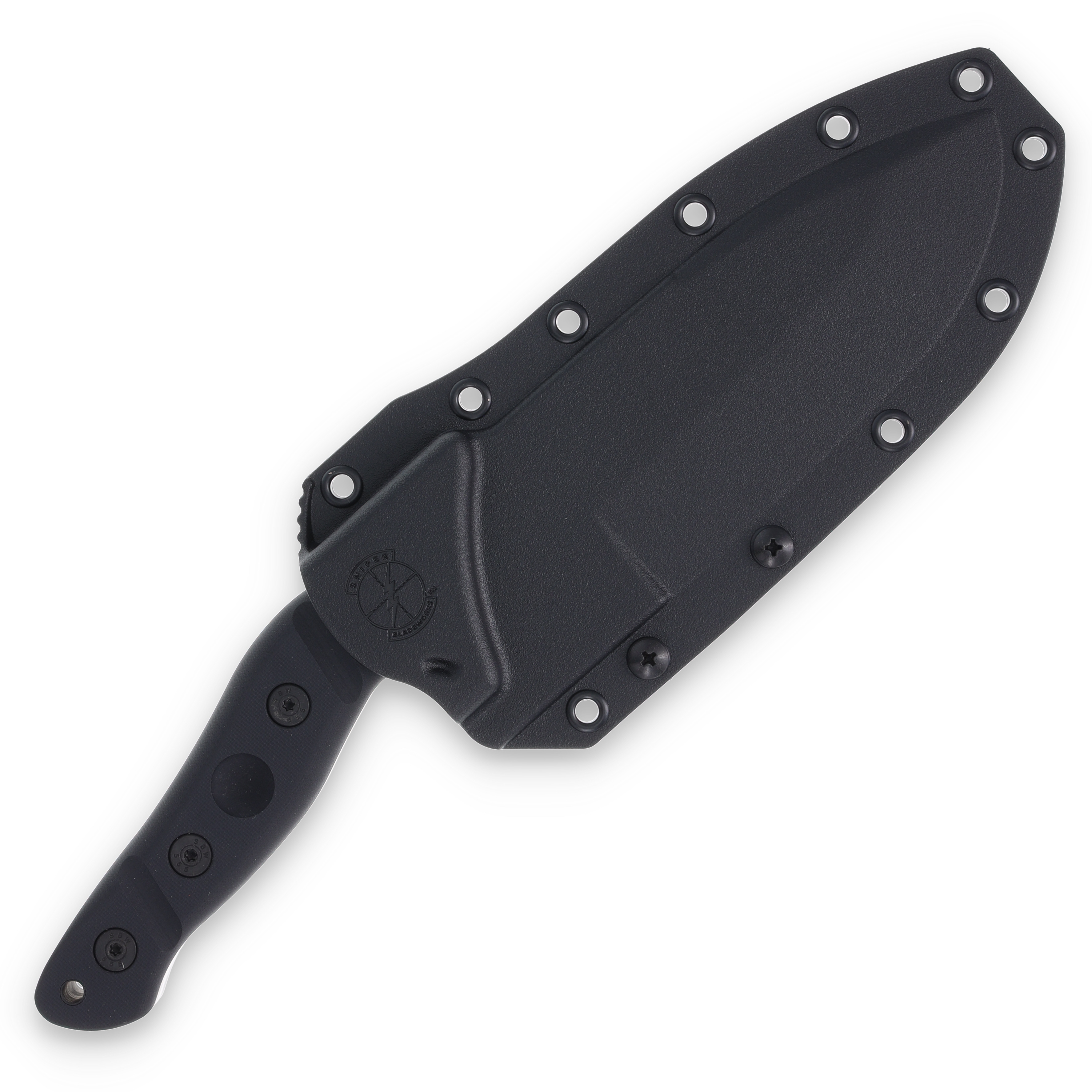 Sniper Bladeworks Mamu Fixed Blade Knife Satin/Black G-10 View 9