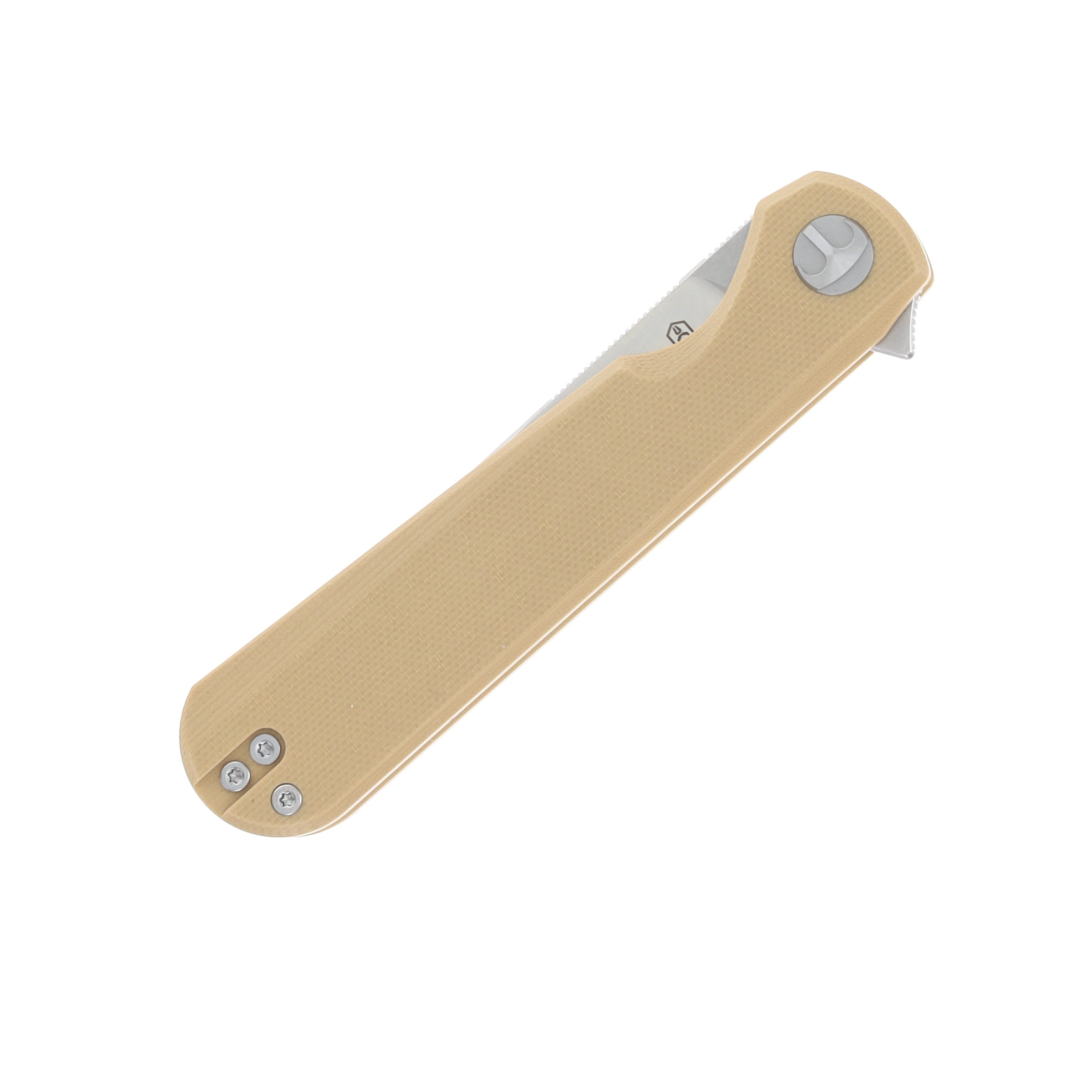 Bestechman Flick Folding Knife Two Tone D2 Drop Point/Khaki G-10 BMK13C View 5
