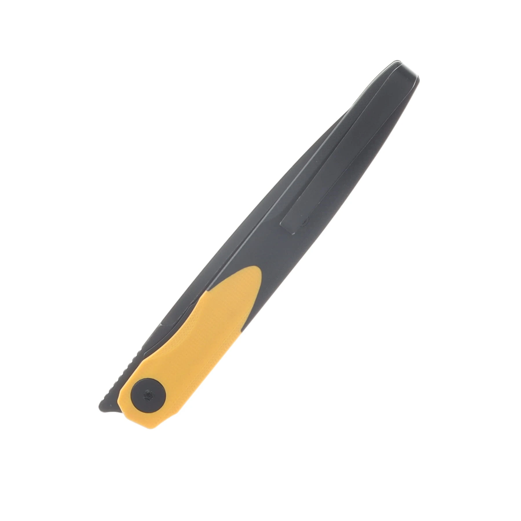 Bestechman Lanza Folding Knife Yellow-Black G10 Handle 3.45 Inch Black SW Blade BMK14F View 5