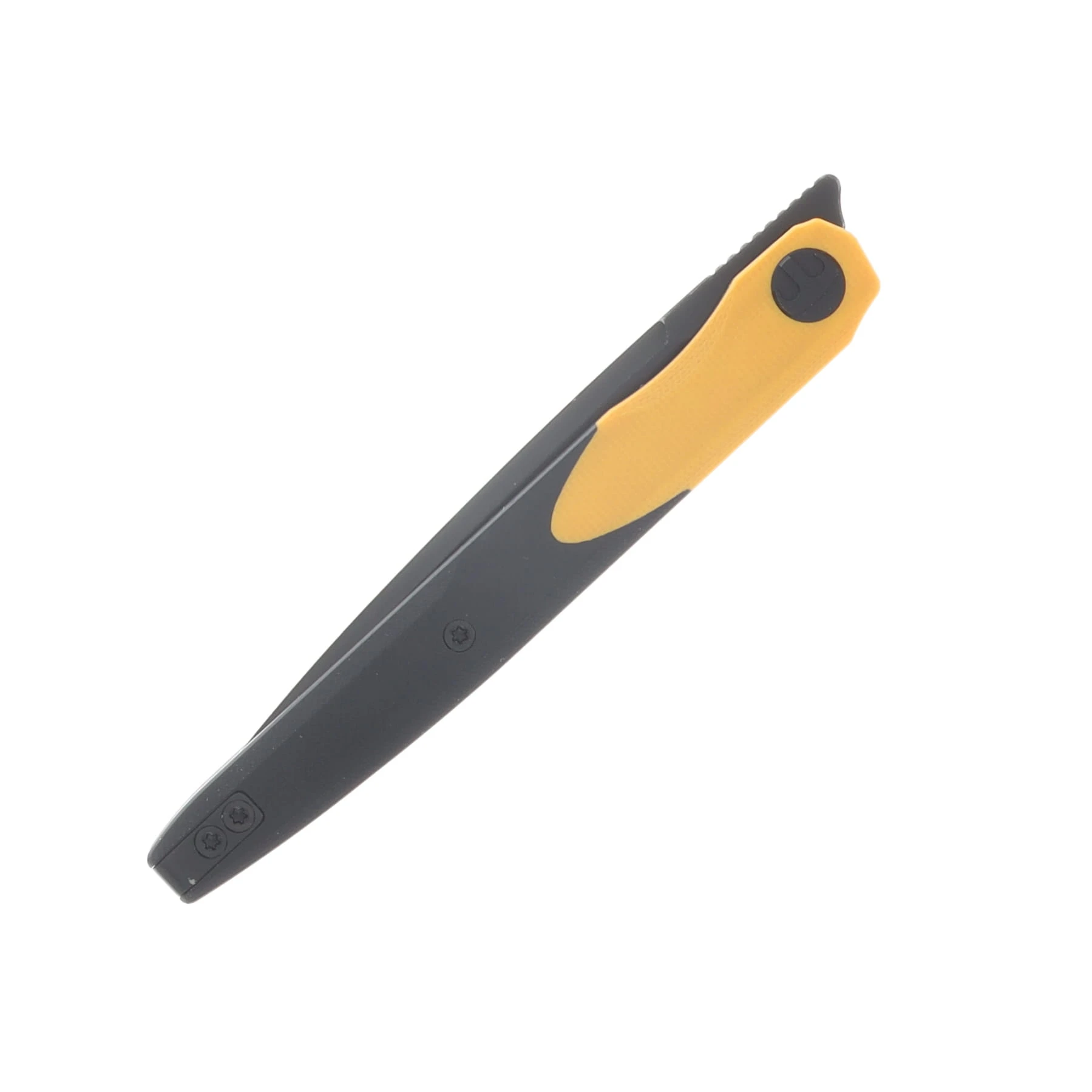 Bestechman Lanza Folding Knife Yellow-Black G10 Handle 3.45 Inch Black SW Blade BMK14F View 6