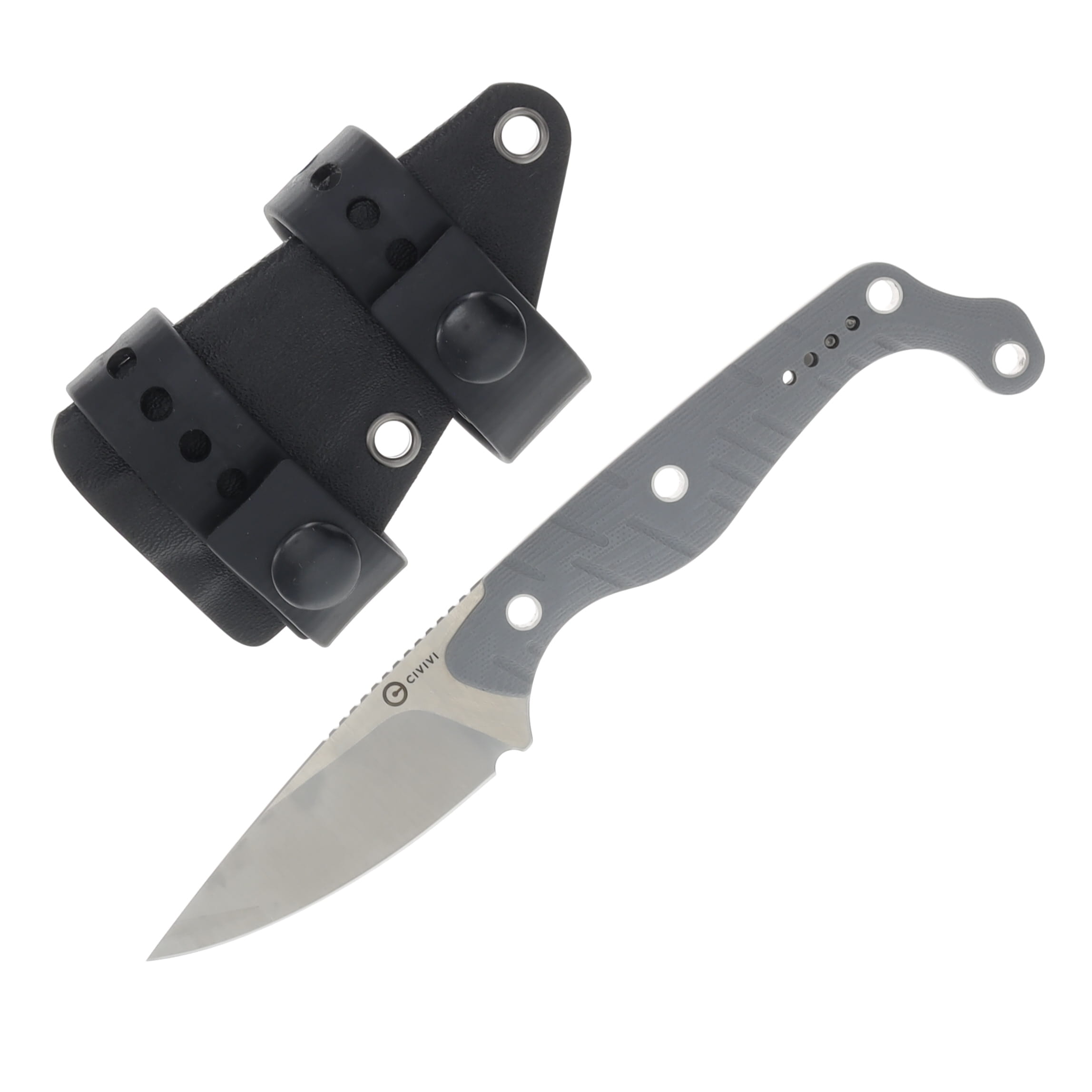 CIVIVI Sokn Kyle Lamb Design Gray G-10 Handle Satin Nitro V Blade C22027-2 View 1
