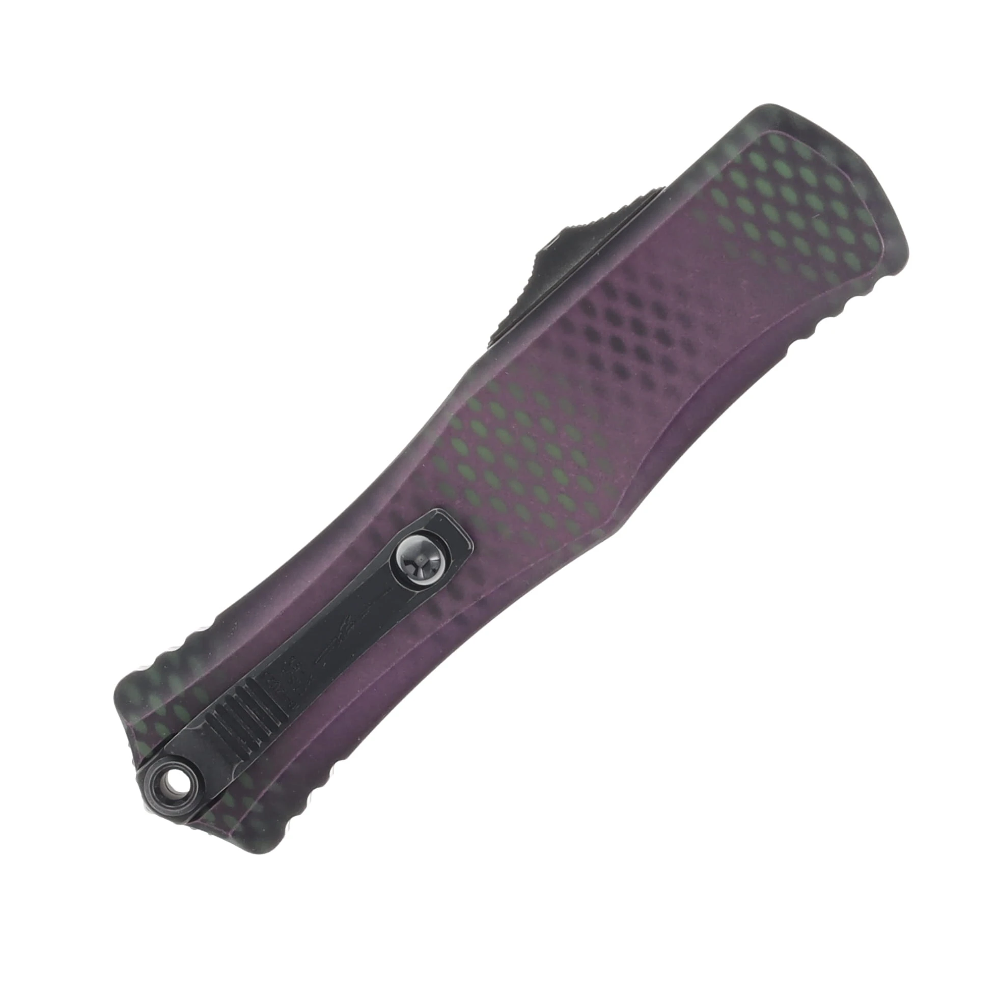 Microtech Hera II OTF Automatic Knife X-51 Purple Alien Signature Series AUMT17021PUX51S View 3