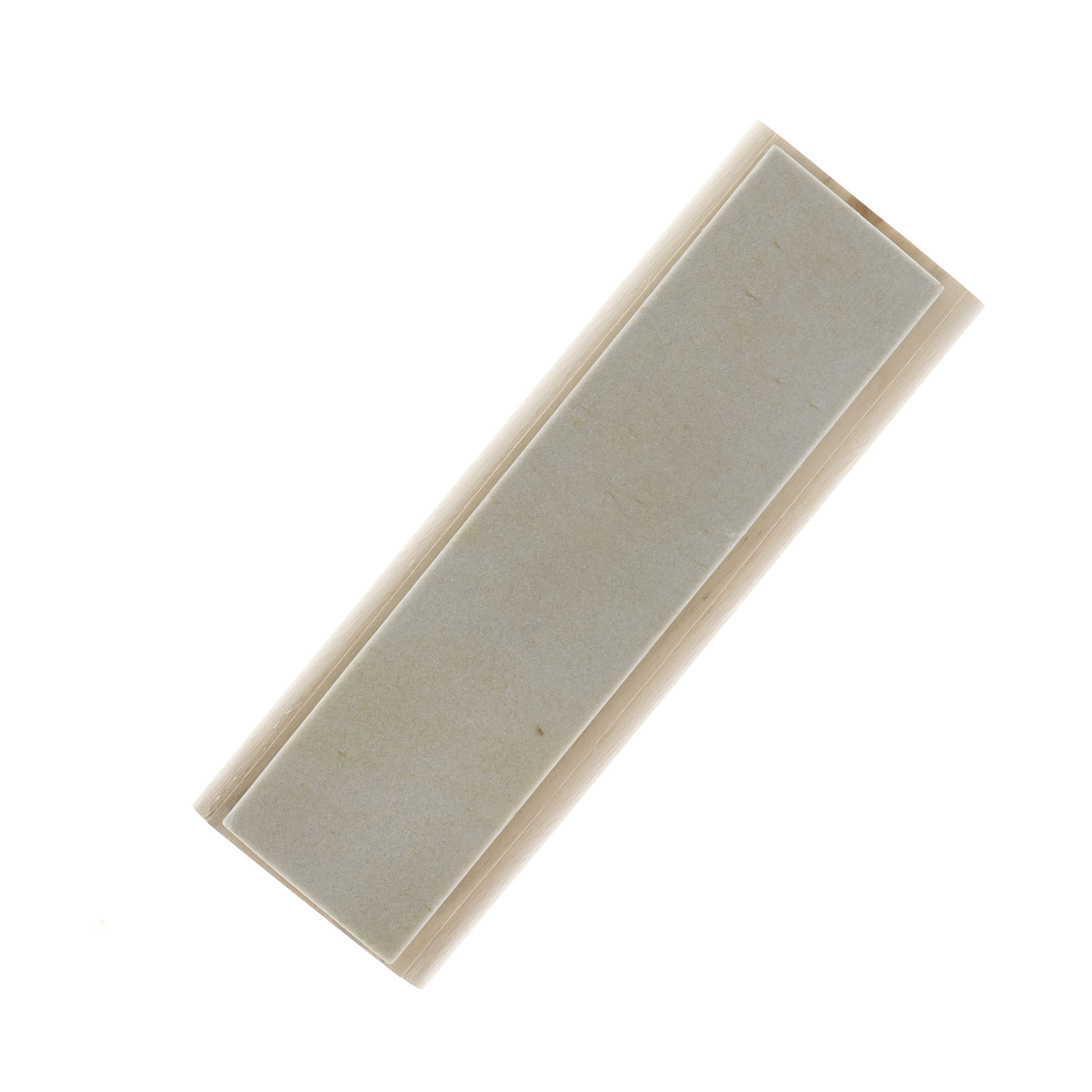 AAPCO Wood Mounted Soft Arkansas Bench Stone 8 x 2 x 0.5 Inch AAWMBSS8 View 2