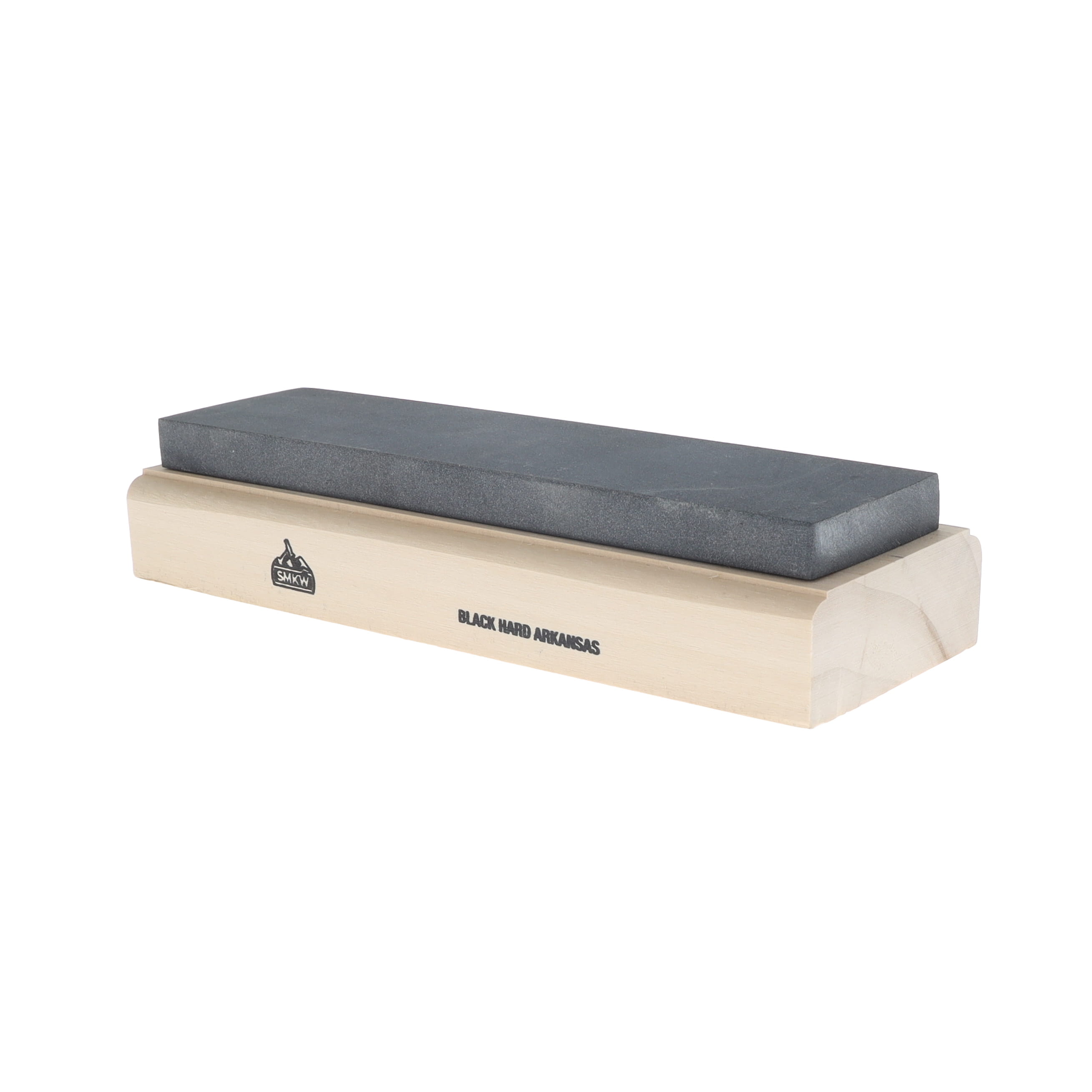 AAPCO Wood Mounted Stone Hard Black Arkansas Bench Stone 8 x 2 x 0.5 Inch AAWMBSBH8 View 1