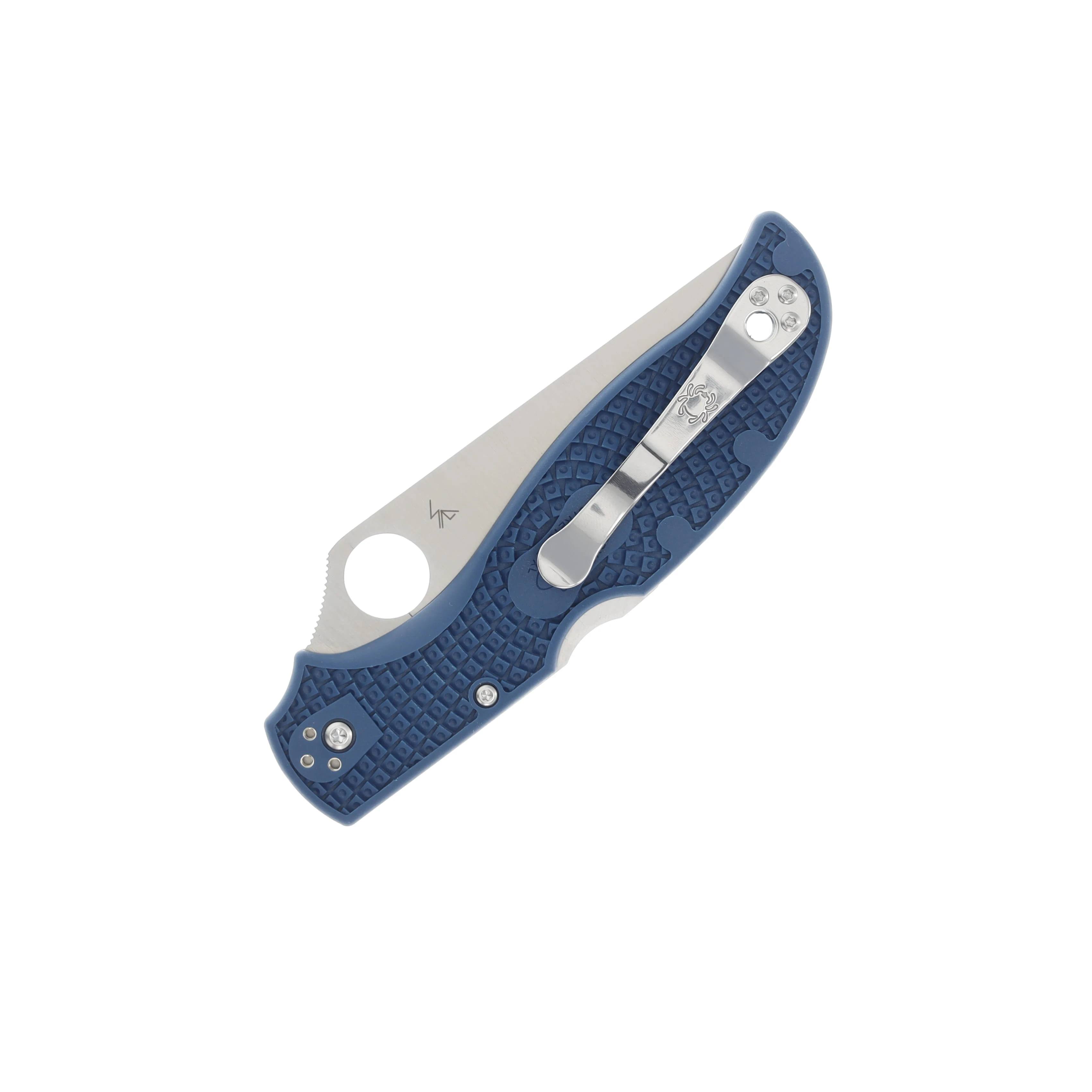 Spyderco Stretch 2 XL Lightweight Cobalt Blue 3.99in Plain Satin Clip Point SPC258PCBL View 3