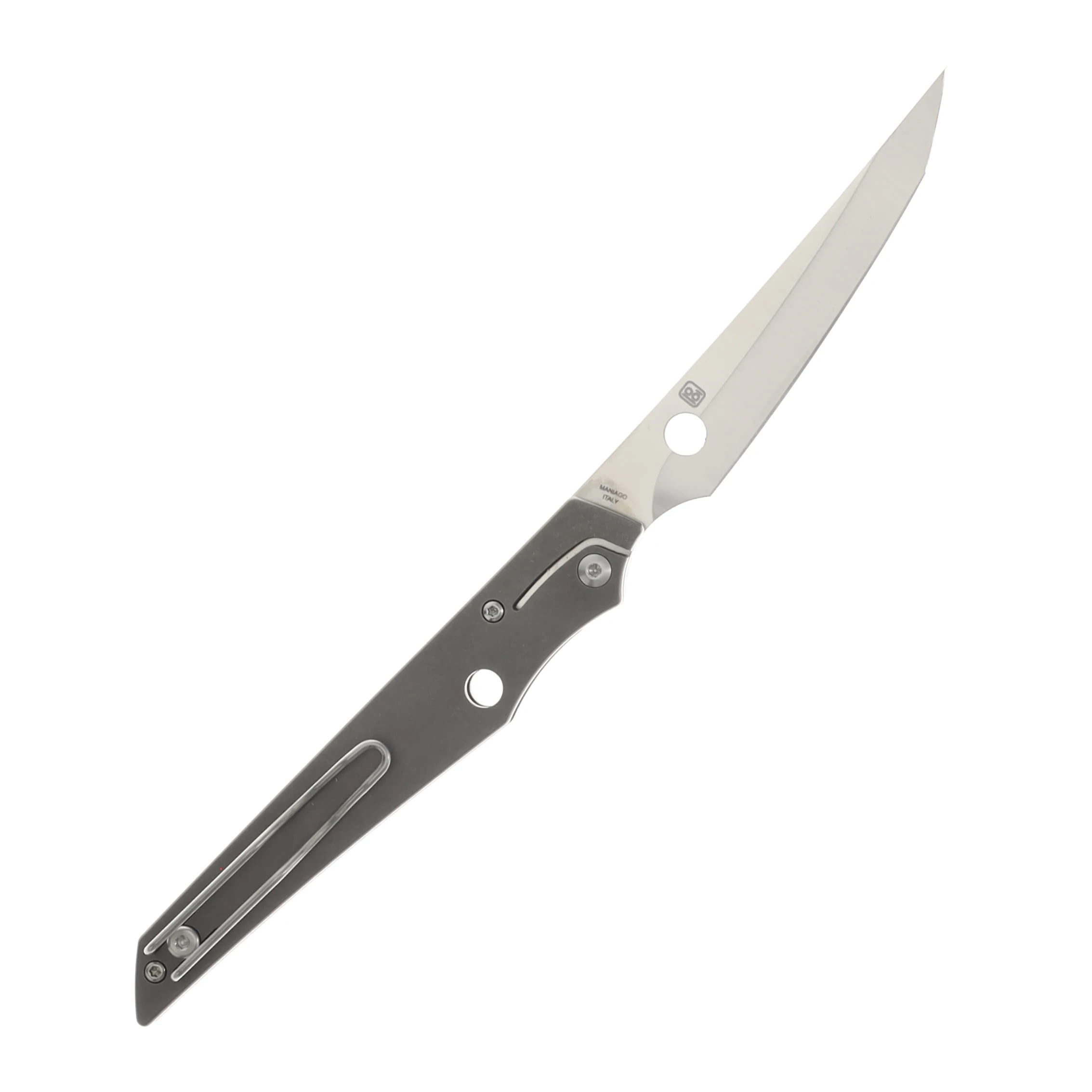 Spyderco Cobol Folding Knife Gray 3.63 Inch Plain Satin Upswept SPC273TIP View 2