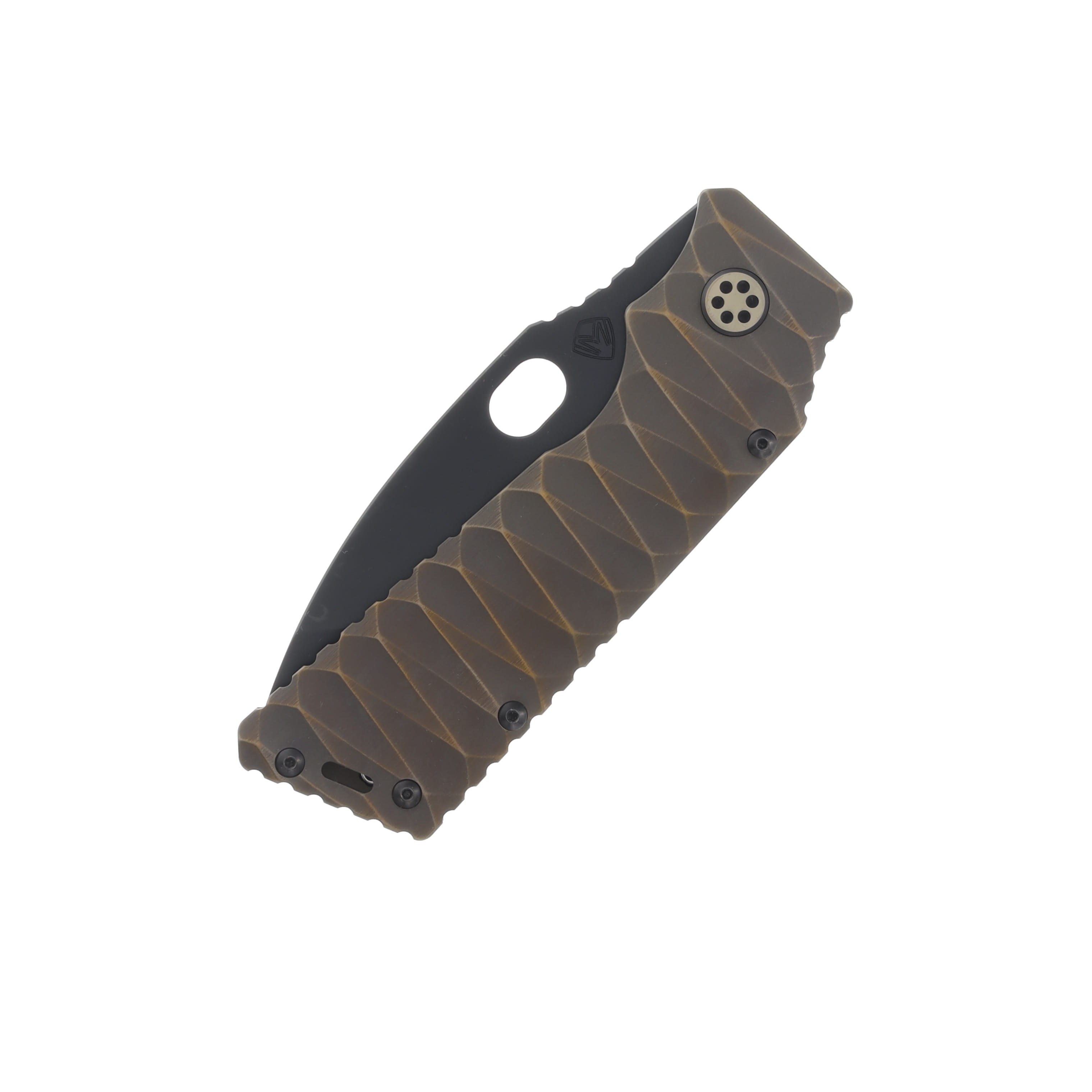 Medford TFF-1 Folding Knife Bronze Diamond Head 4in Black DLC Drop Point MK0144PQ-36A1-TPCP-Q4 View 5