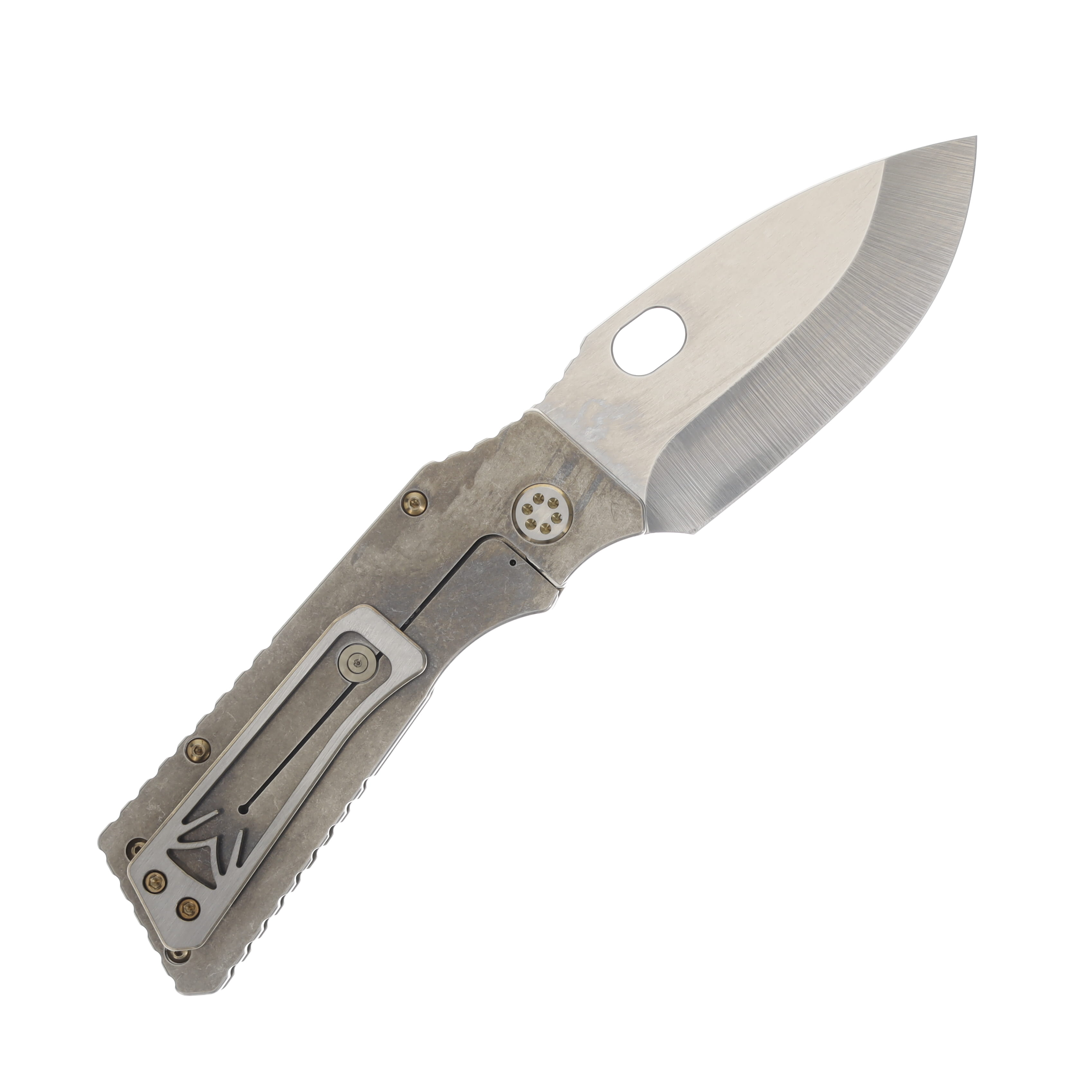 Medford TFF-1 Folding Knife Tumbled American Flag Bronze 4in Plain Drop Point MK0144TQ-01TM-T1C1-Q4 View 2