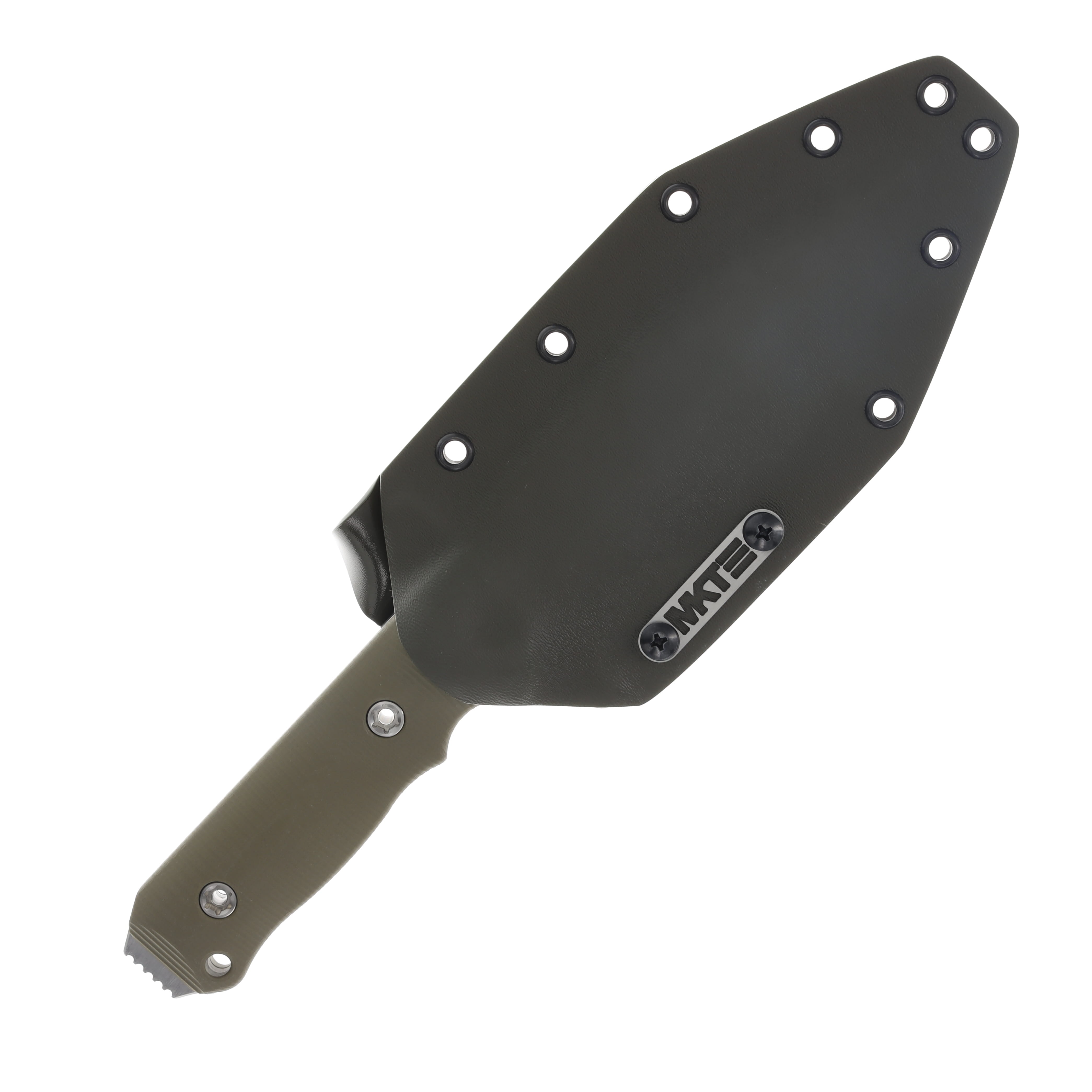 Medford AIO-2-PS 3v Tumbled Std Blade OD green G-10 Handle OD Green Kydex Sheath Std Hardware MK1193TQ-10KO-SPQ3-Q4 View 5