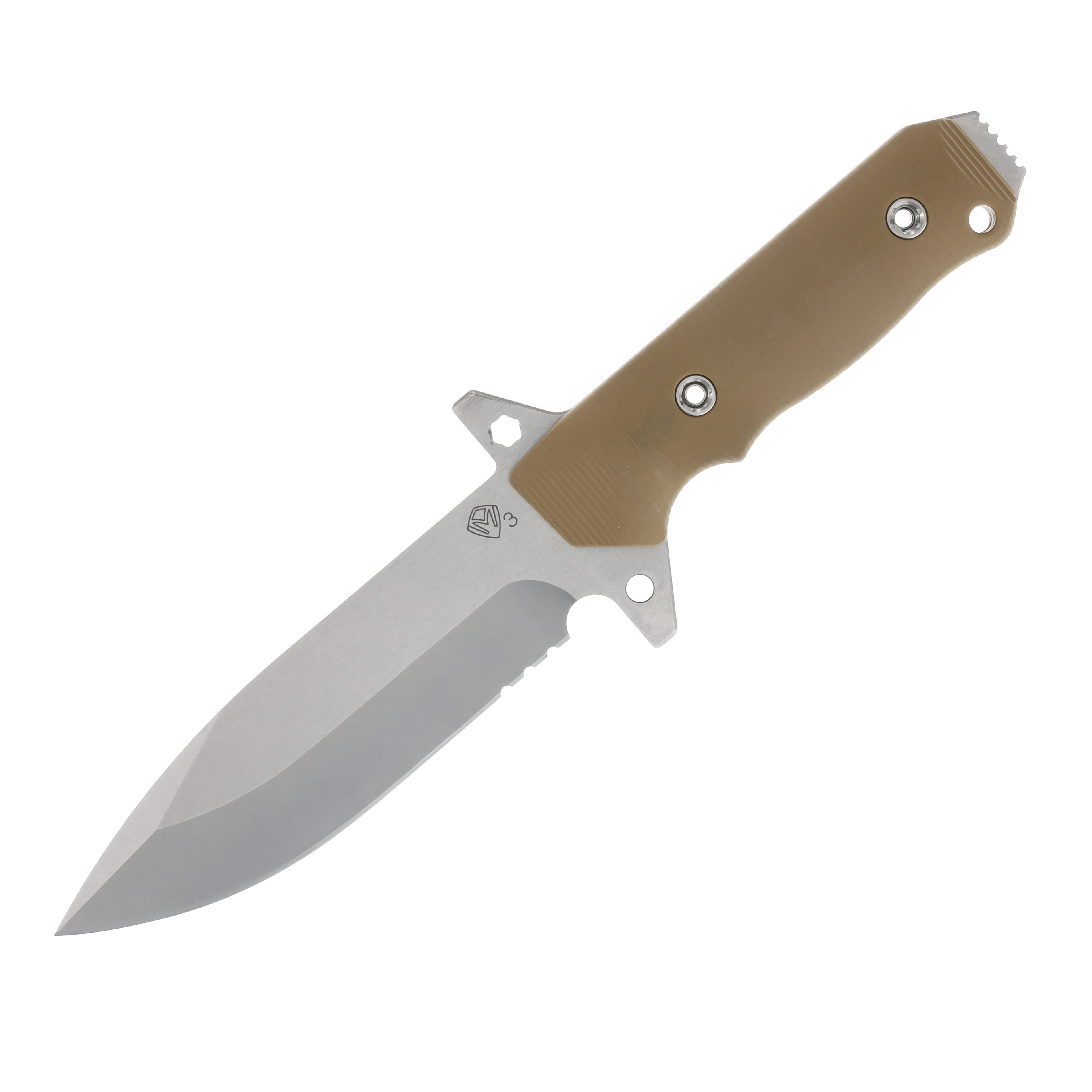 Medford AIO-2-PS 3V Tumbled Std Blade Coyote G10 Handle Coyote Kydex Sheath Fixed Hardware MK1193TQ-09KC-SPQ3-Q4 View 3