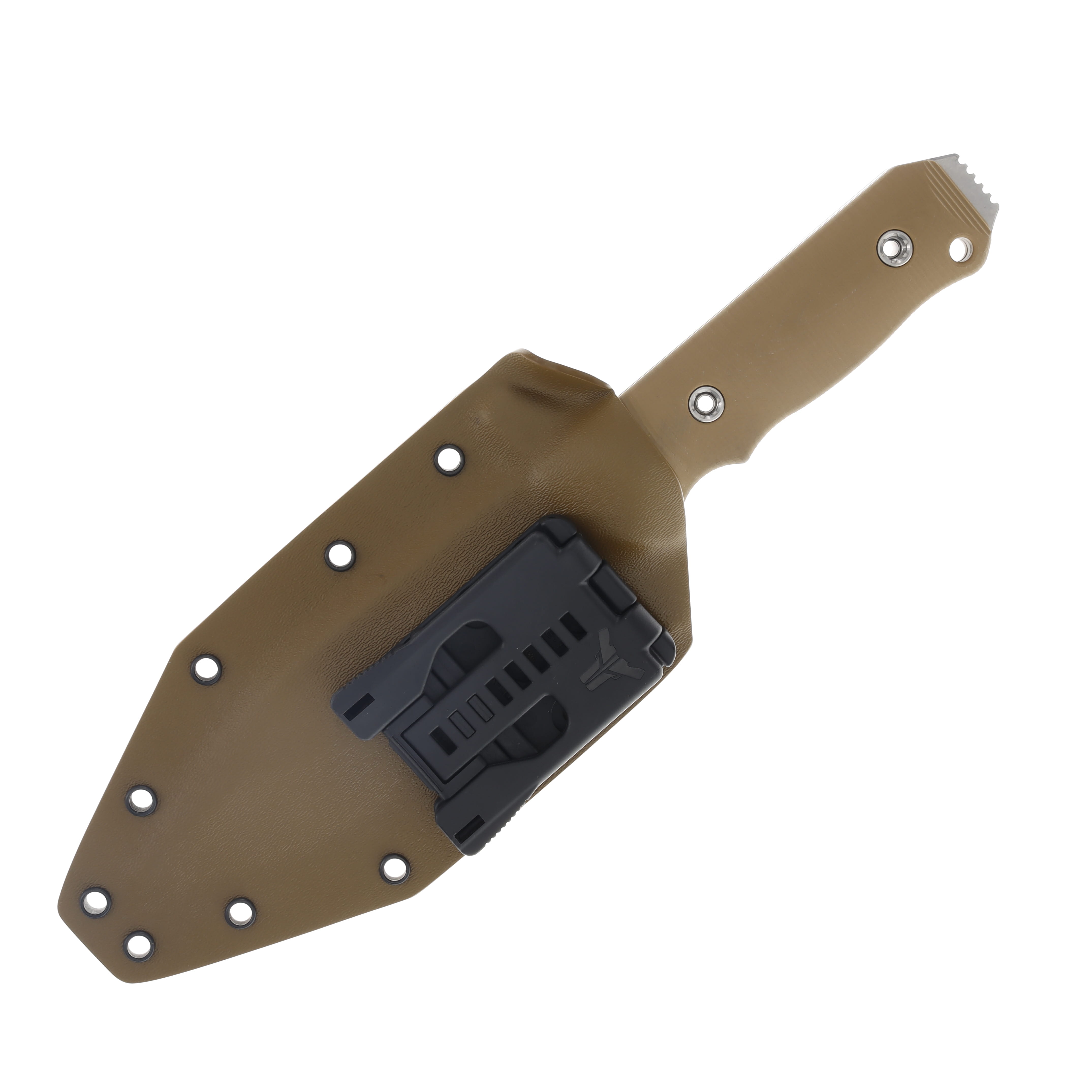 Medford AIO-2-PS 3V Tumbled Std Blade Coyote G10 Handle Coyote Kydex Sheath Fixed Hardware MK1193TQ-09KC-SPQ3-Q4 View 6