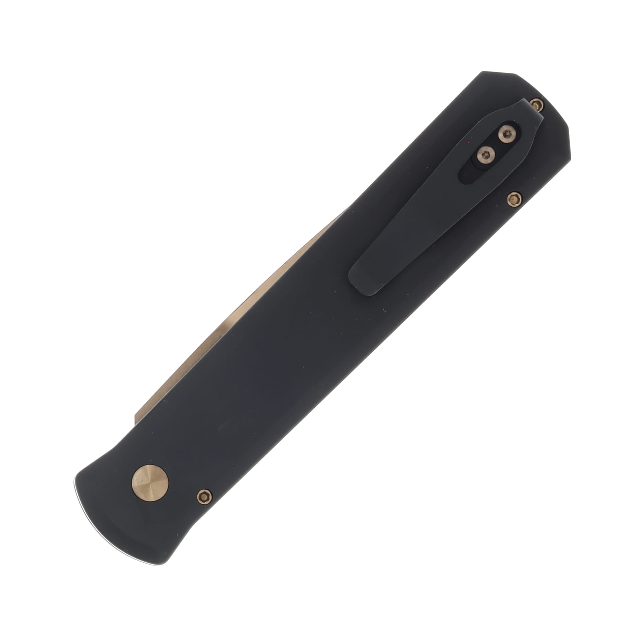 Pro Tech Godfather Auto Out-the-Side Black Handle With Rose Gold Coated Blade AUPT921-RG View 3