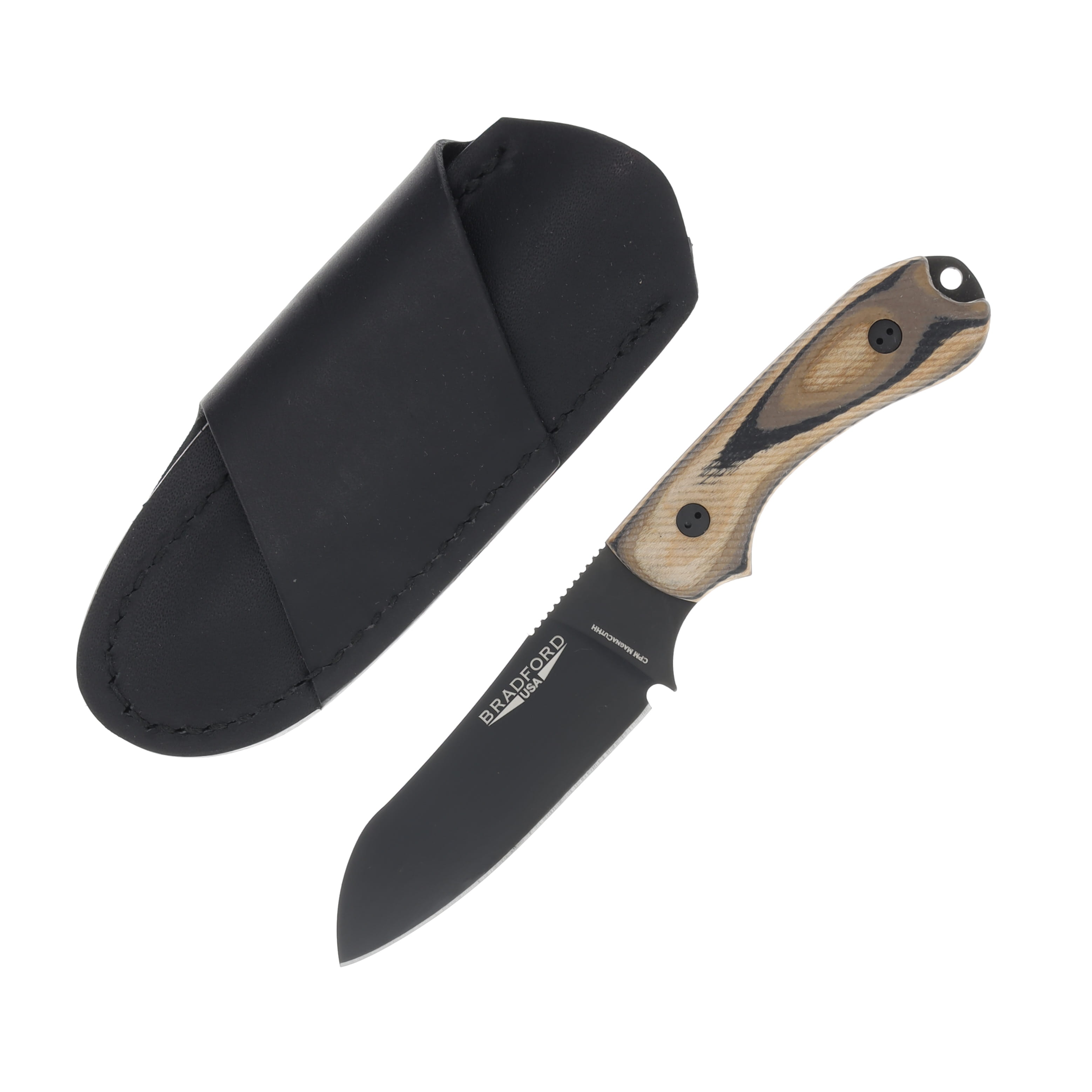 Bradford Guardian 3 3D G-Wood 3.62in Plain MagnaCut Black Sheepsfoot BRAD3377 View 2