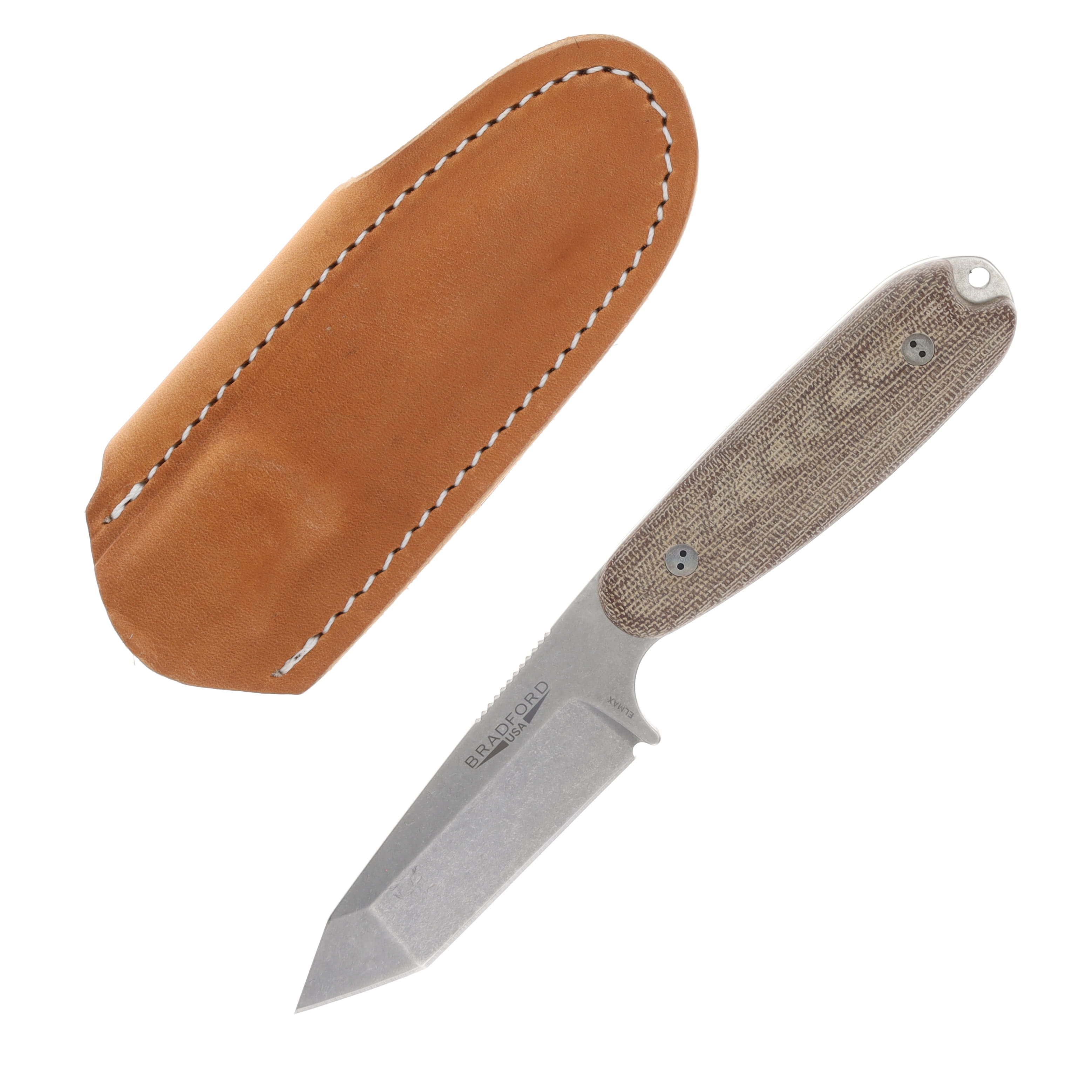 Bradford Guardian 3.5 3D Natural 3.5in Plain Elmax Stonewash Tanto BRAD3199 View 1