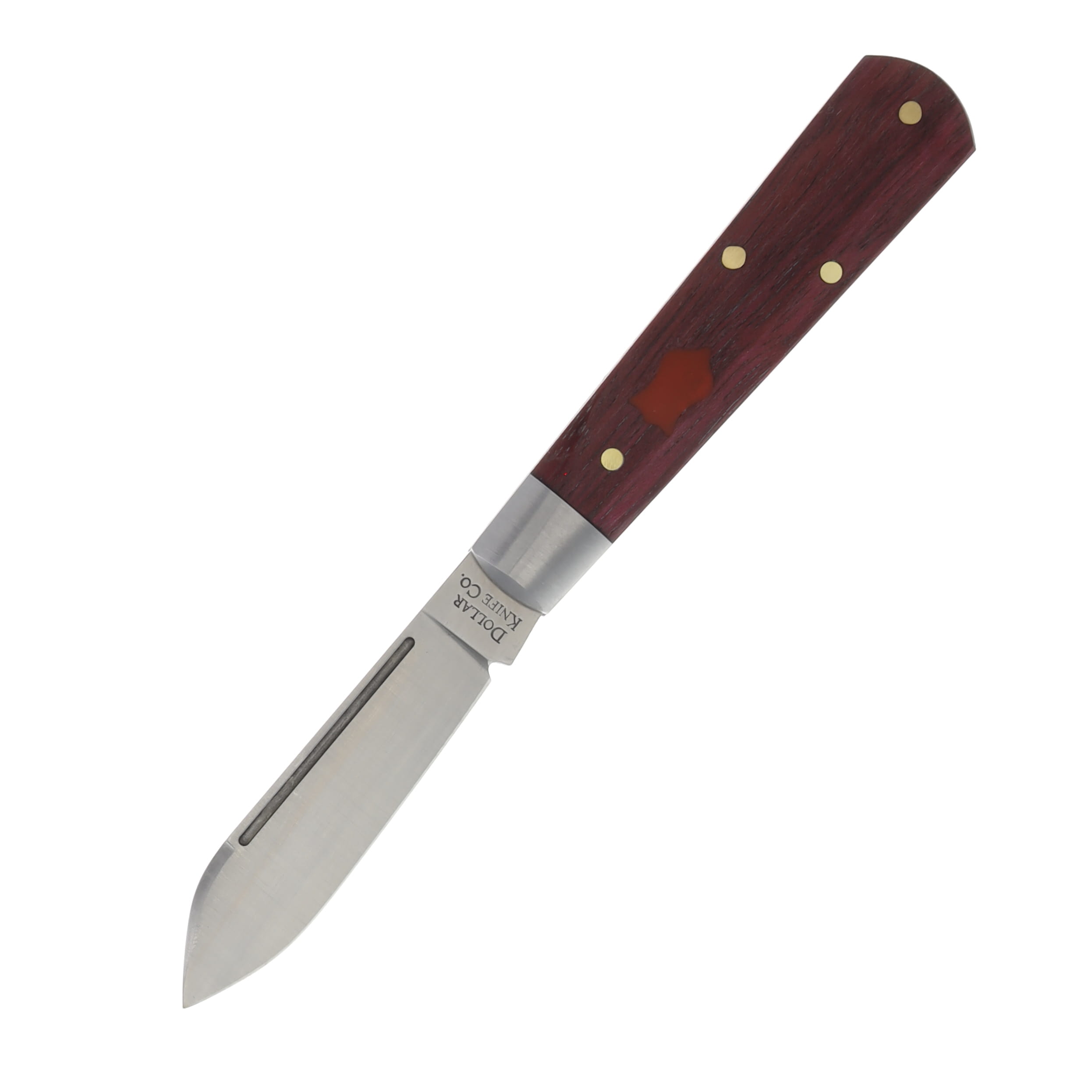 Dollar Knife Company Bloodwood Jack- Red Shield DKCBWRS View 1