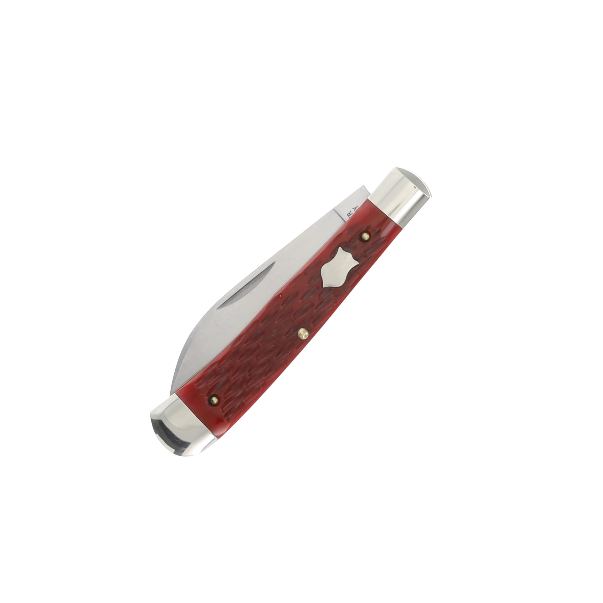 Cooper Cutlery Red Jigged Bone 1-Blade Wharncliffe War Trapper Folding Knife CC5119RJB-W View 6