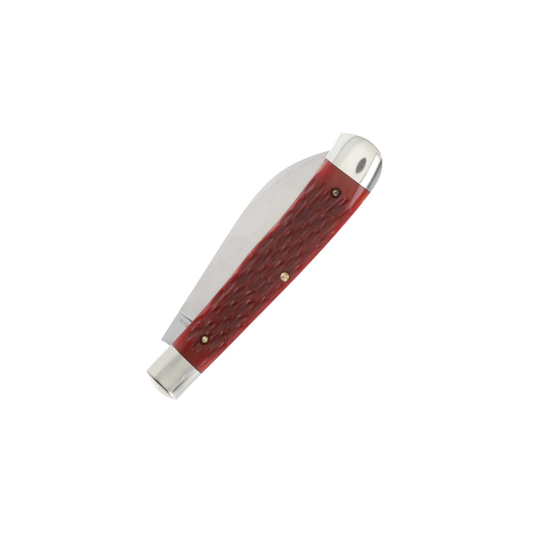 Cooper Cutlery Red Jigged Bone 1-Blade Wharncliffe War Trapper Folding Knife CC5119RJB-W View 5