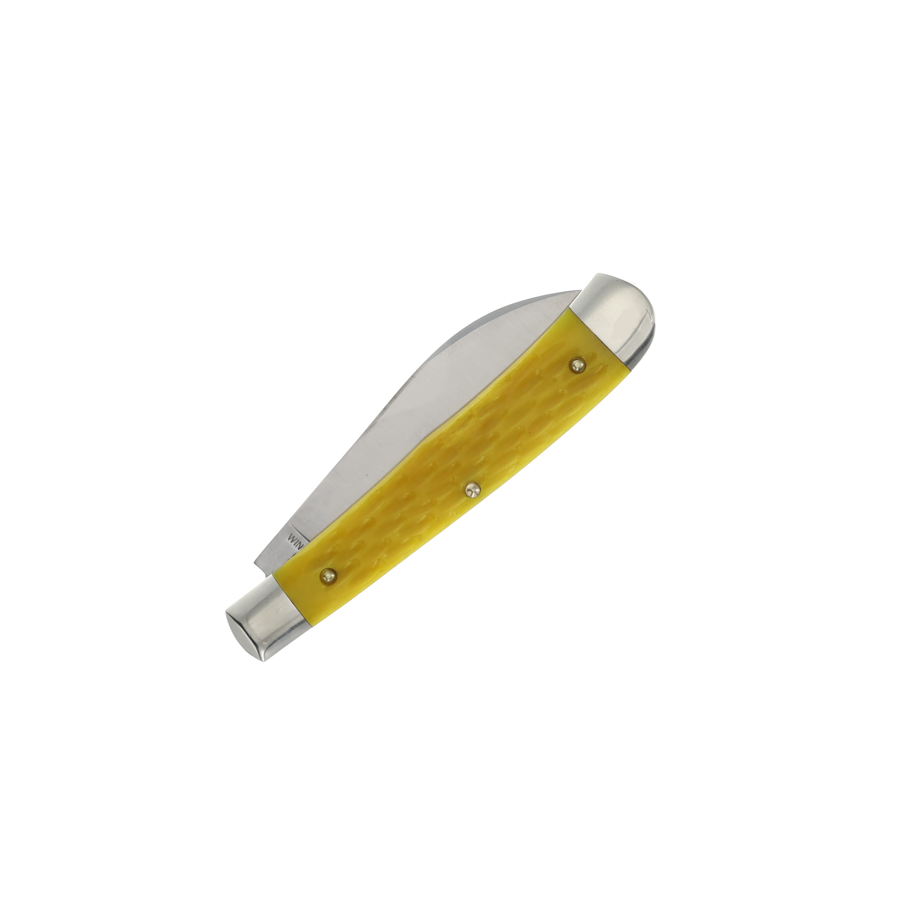 Cooper Cutlery Yellow Jigged Bone 1-Blade Wharncliffe War Trapper Folding Knife CC5119YJB-W View 3