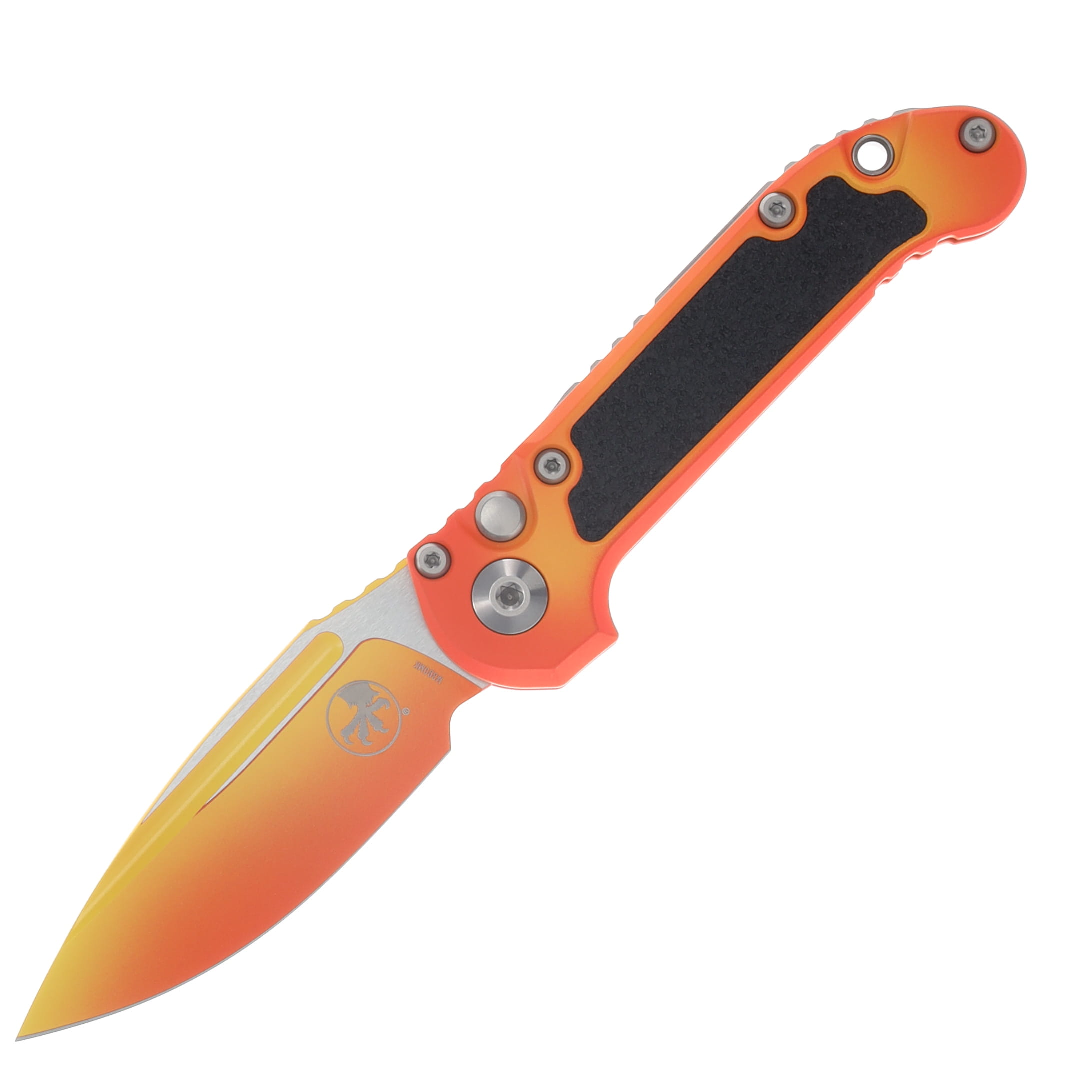 Microtech Knives LUDT Gen III  Auto Knife Sunrise 3.5in Drop Point Blade AUMT11351LPSUS View 1