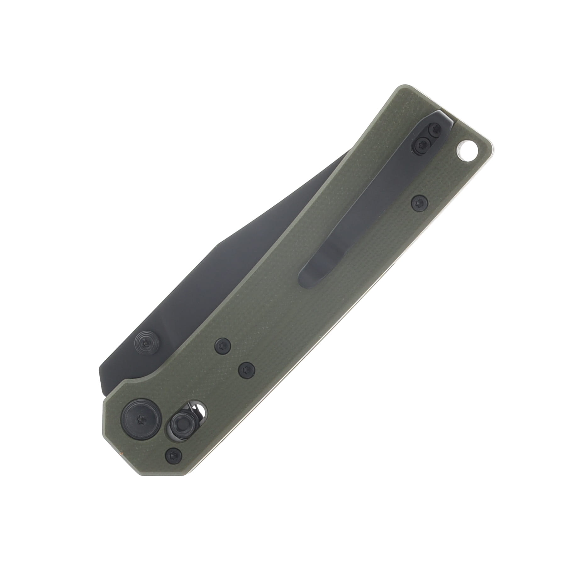 Hightron Knives Pathwright Black PVD 3.54" Clip Point OD Green G-10 HK03GRNOV View 6