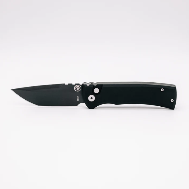 Chaves Knives Pro Tech Redencion 229 OTS 3.37in Plain Black Tanto CK-1A10-2G3F-6D1 View 1