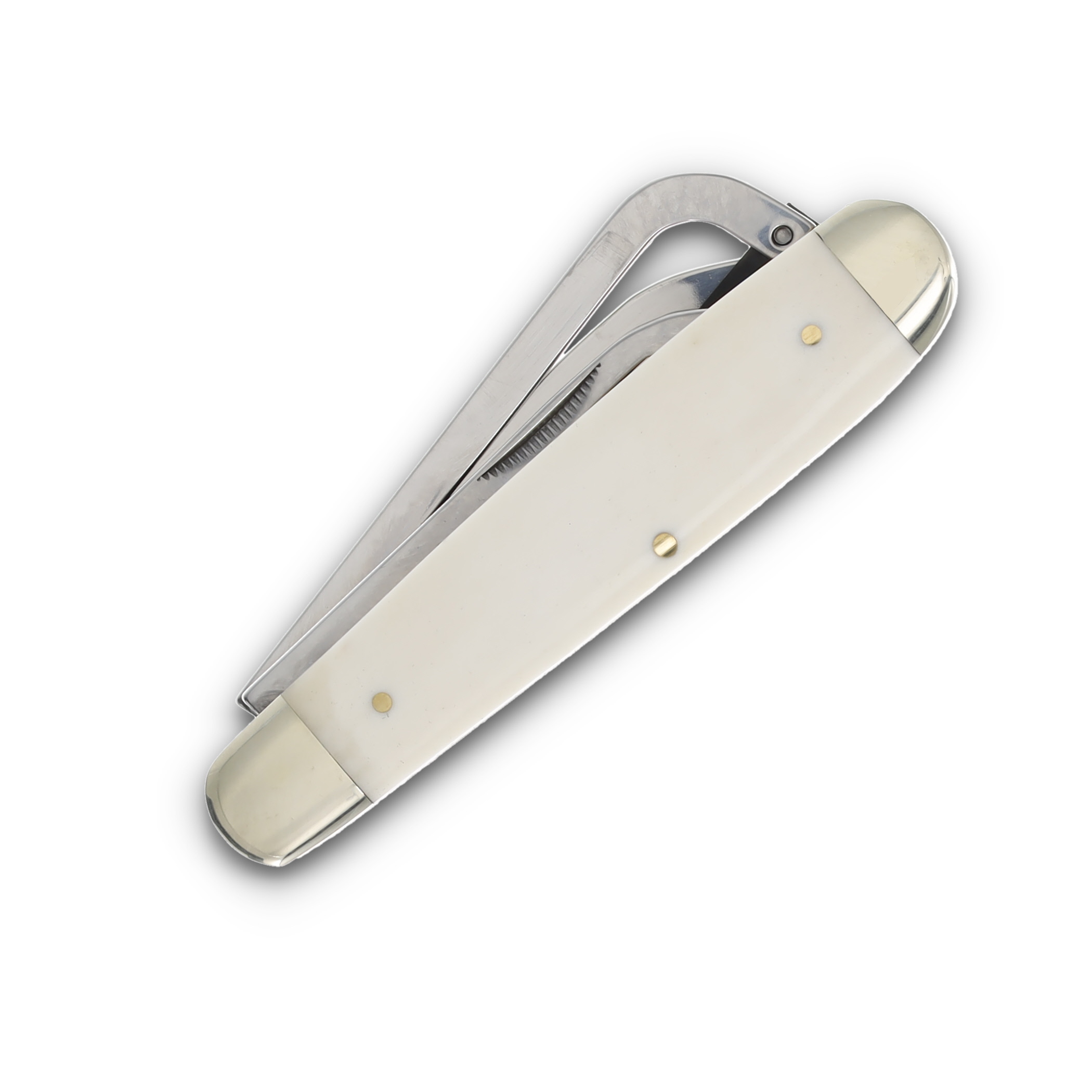 Robeson Gamecock Folding Knife Gamecock Rooster/Smooth Bone ROB632730E View 4