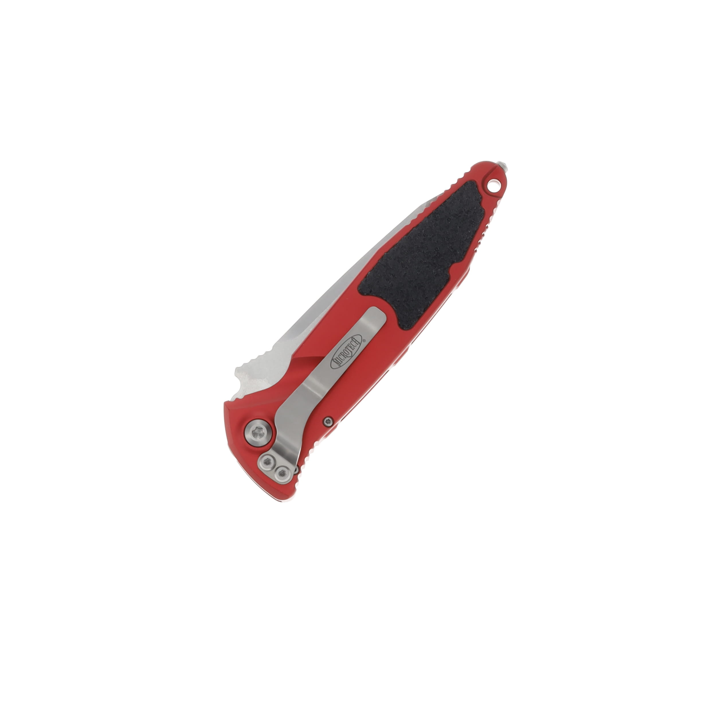 Microtech SOCOM Elite Automatic Knife Stonewash Tanto/Red AUMT161A10RD View 3