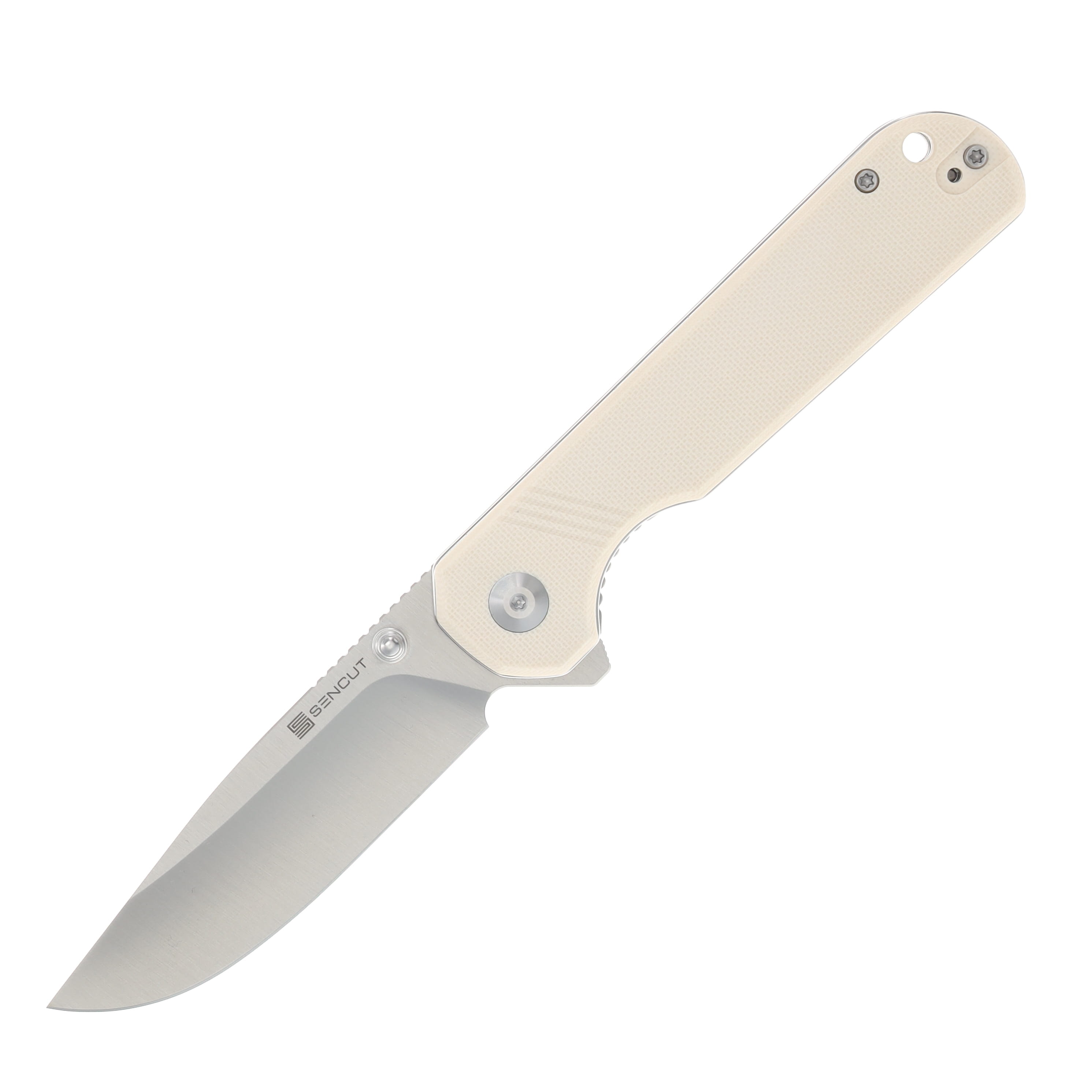 Sencut Aetheris Folding Knife Satin Blade/Ivory G-10 S24095-1 View 1