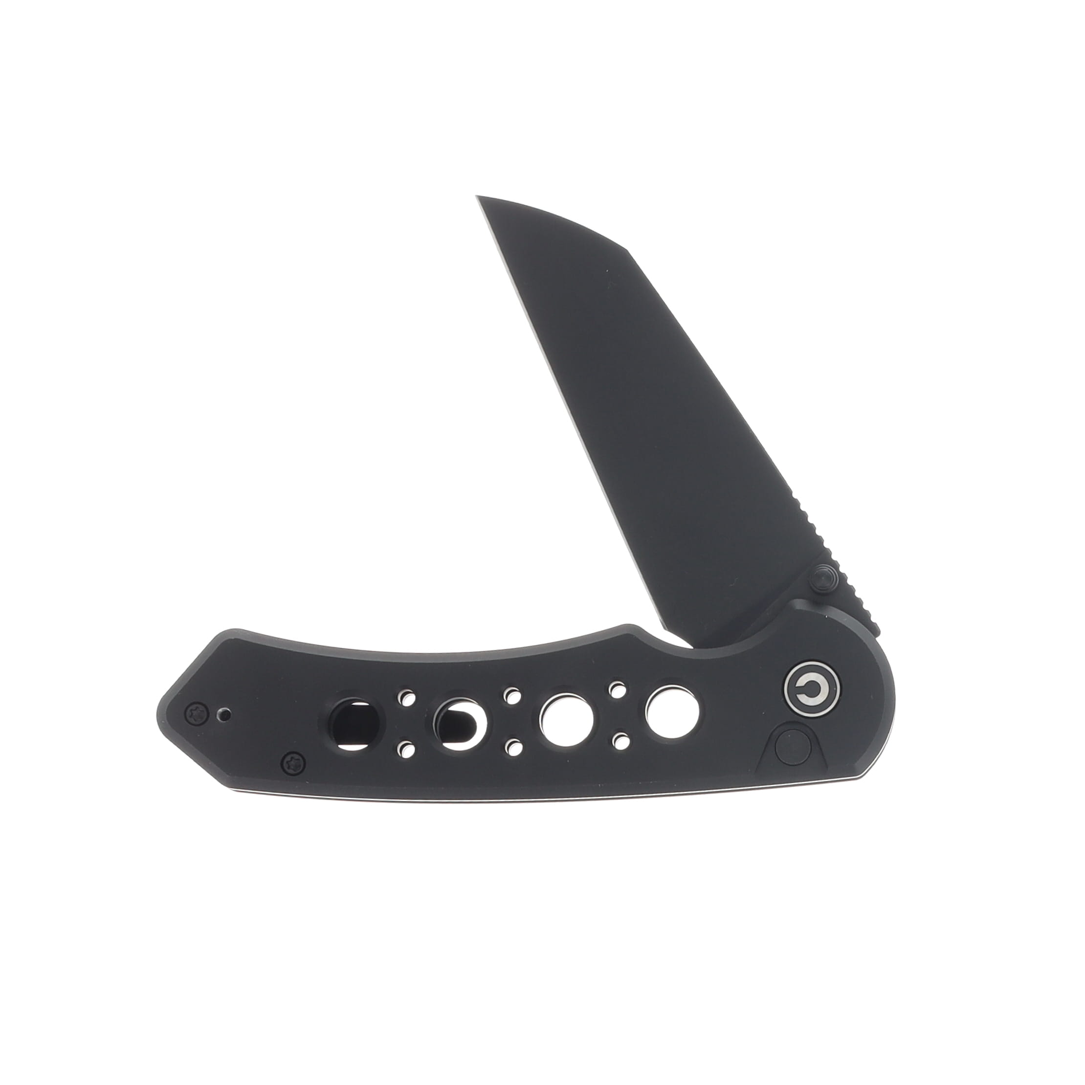 CIVIVI Pragma Prime Black Aluminum Handle Black Stonewashed 14C28N Blade C24067-1 View 3