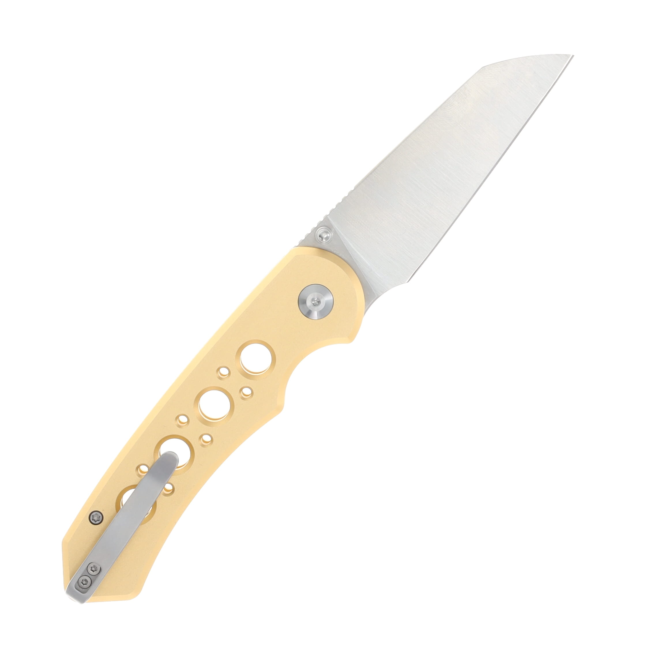 CIVIVI Pragma Prime Champagne Aluminum Handle Satin 14C28N Blade C24067-3 View 2