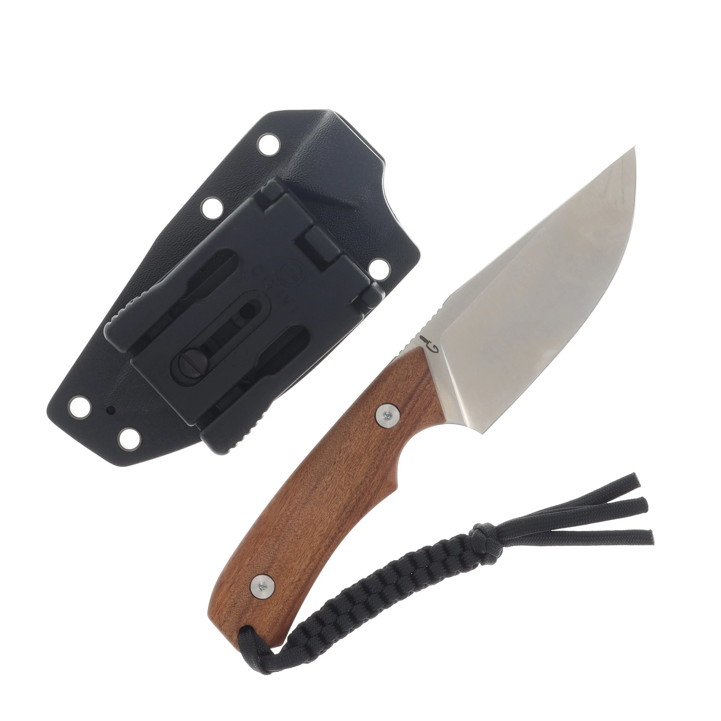 CIVIVI Gander Fixed Blade Knife Black Stonewash 14C28N/Guibourtia Wood C24058B-3 View 2