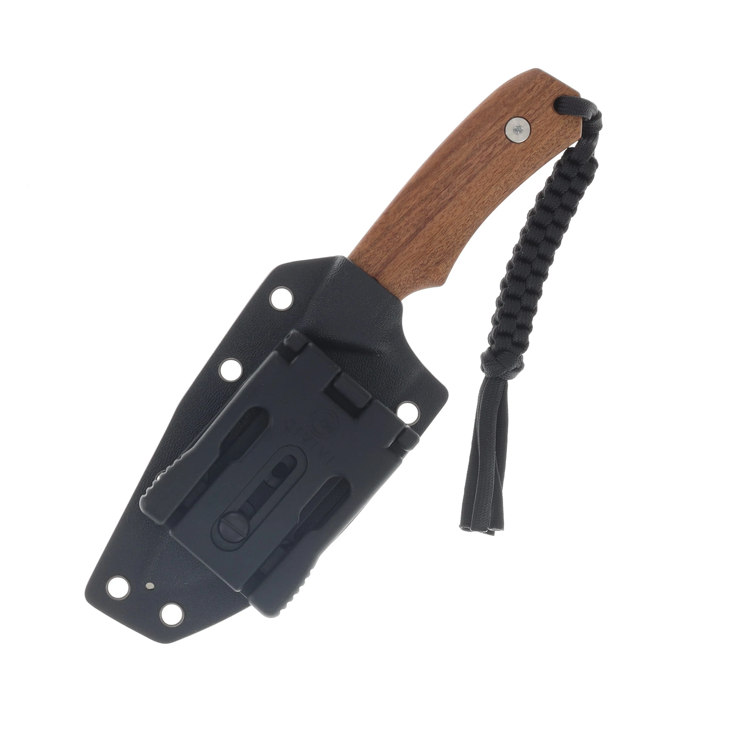 CIVIVI Gander Fixed Blade Knife Black Stonewash 14C28N/Guibourtia Wood C24058B-3 View 4
