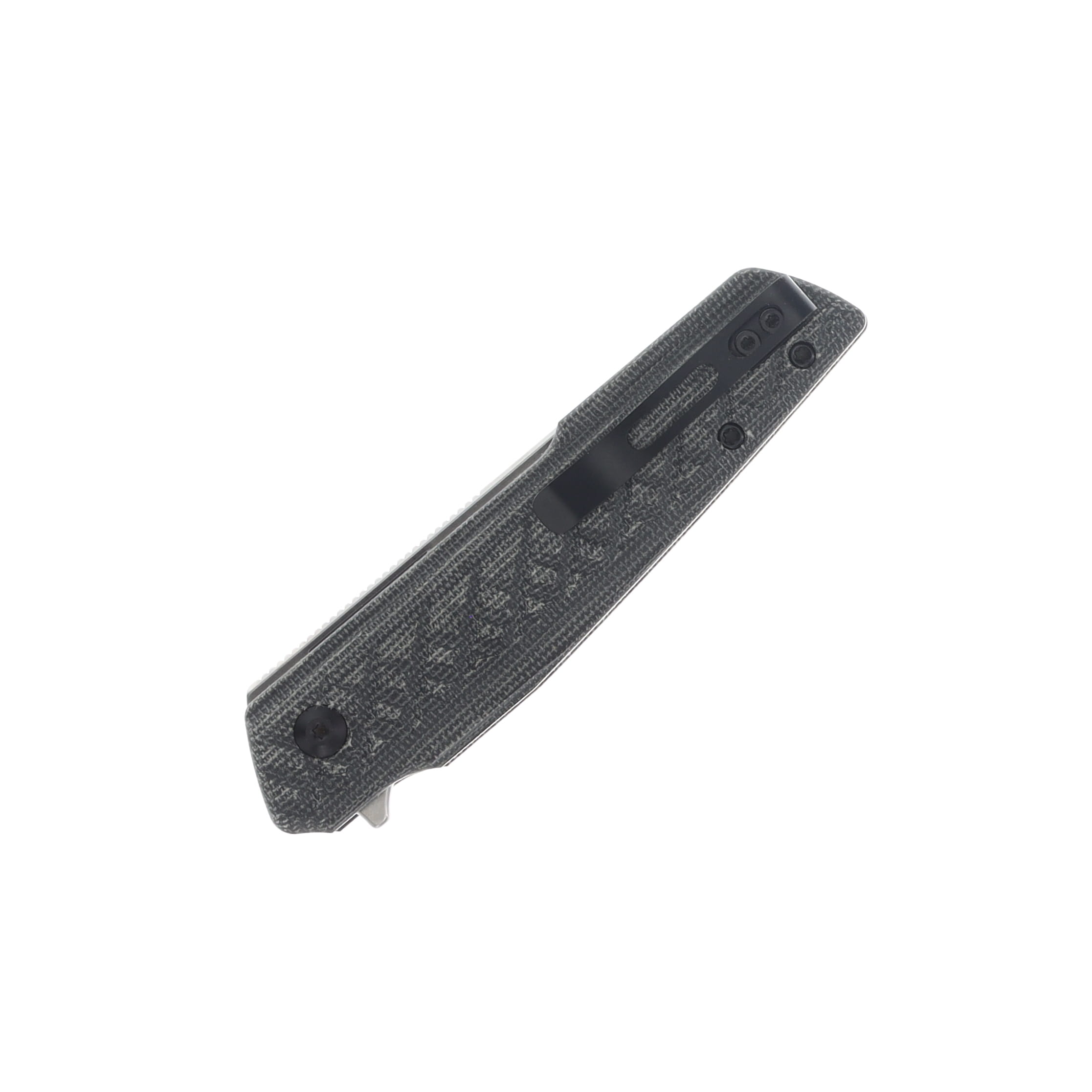 Kizer Skinner Micarta 3.32 Inch Plain Stonewash Reverse Tanto V3725A2 View 4